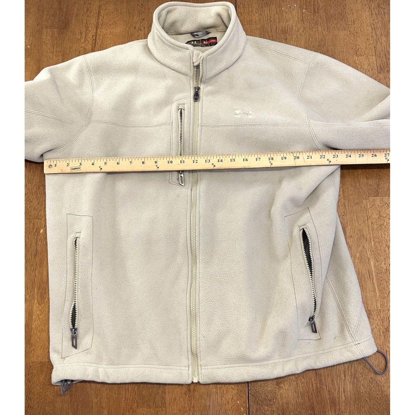 Under Armour Under Armour Jacket Fleece Full Zip Beige XL Mens Size US XL / EU 56 / 4 - 6 Thumbnail