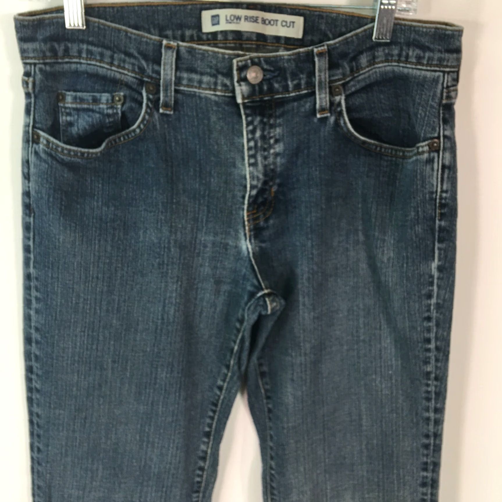 Gap VINTAGE Gap Womens Jeans Bootcut Low Rise Dark Blue Denim Size 10 Fall Winter Spring Summer Size 32" / US 10 / IT 46 - 3 Thumbnail