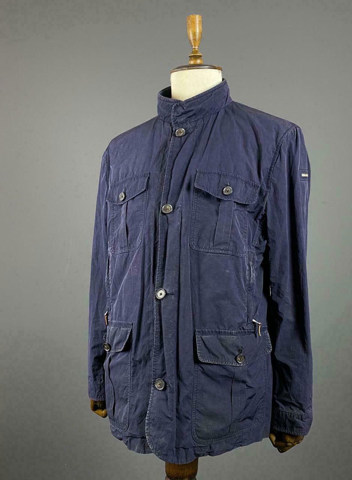 Designer Men Hackett London Blue Multi Pocket Nylon Jacket Size XL Size US XL / EU 56 / 4 - 1 Thumbnail