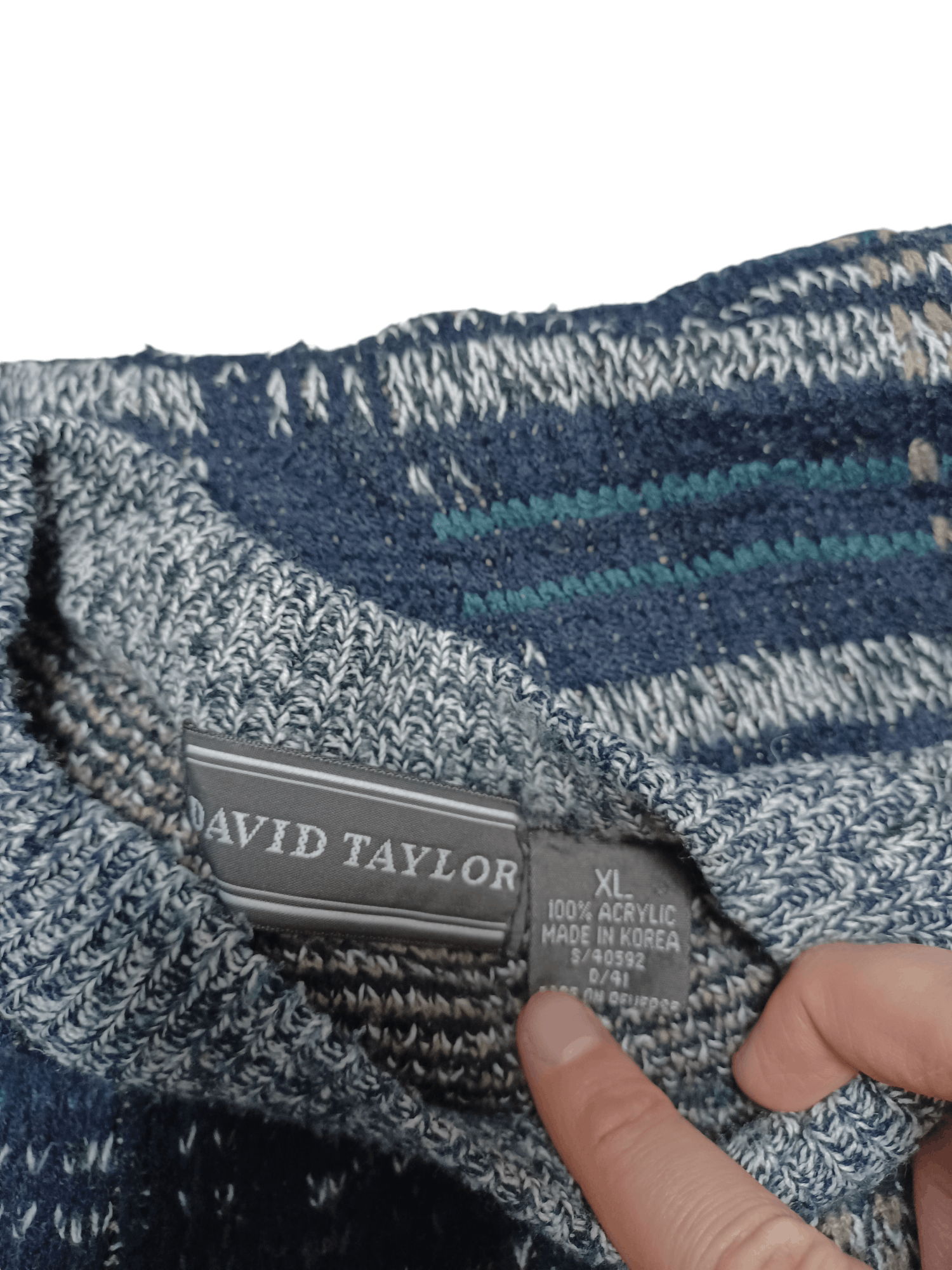 Other DAVID TAYLOR DESIGNER VINTAGE 90S AVANTGARDE SWEATER Size US XL / EU 56 / 4 - 3 Thumbnail