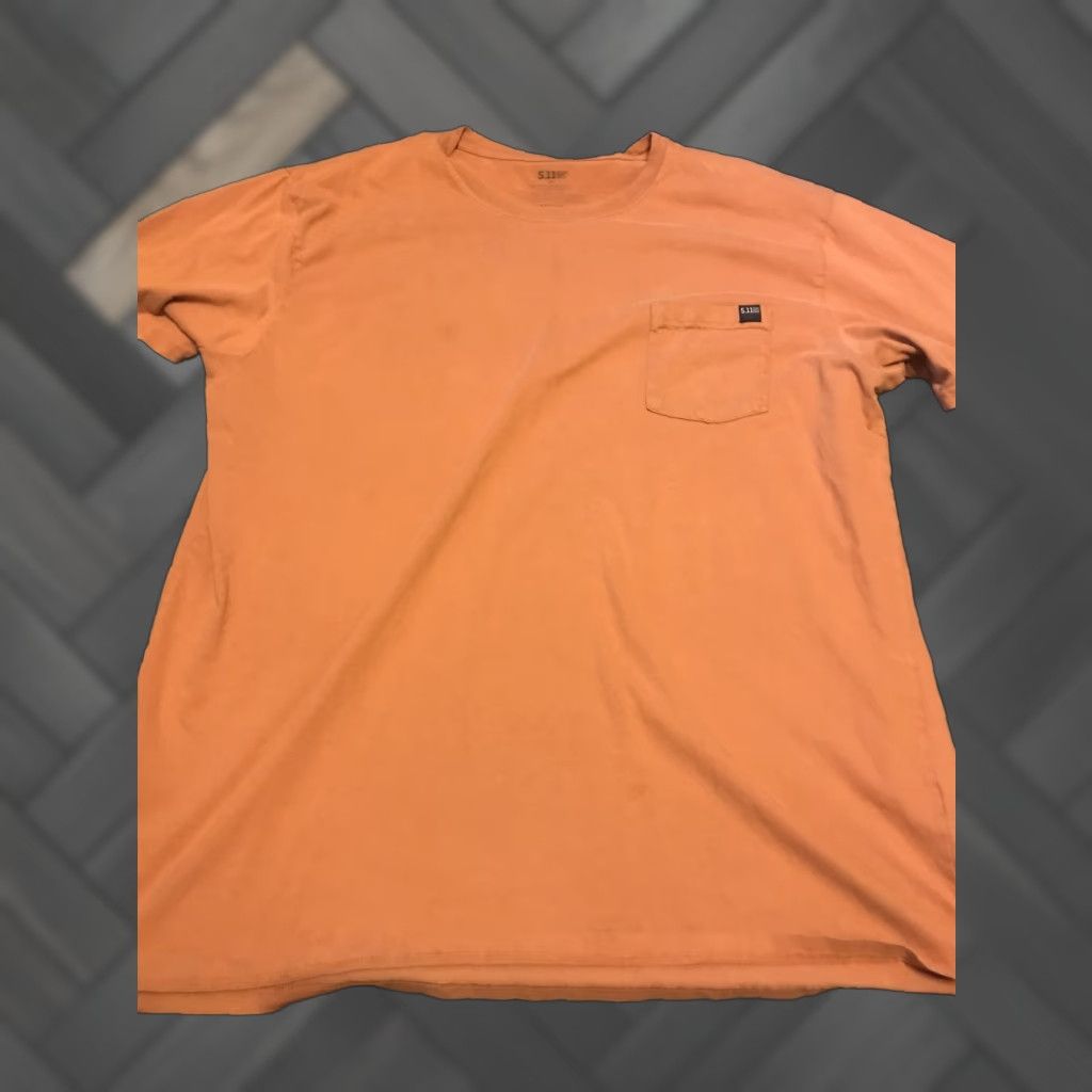 Vintage 5.11 Tactical Men T-Shirt 2XL Brown Logo Short Sleeve Pocket Tee Shirt Crew Neck Knit Cotton Regular Mens Size US XXL / EU 58 / 5 - 1 Thumbnail