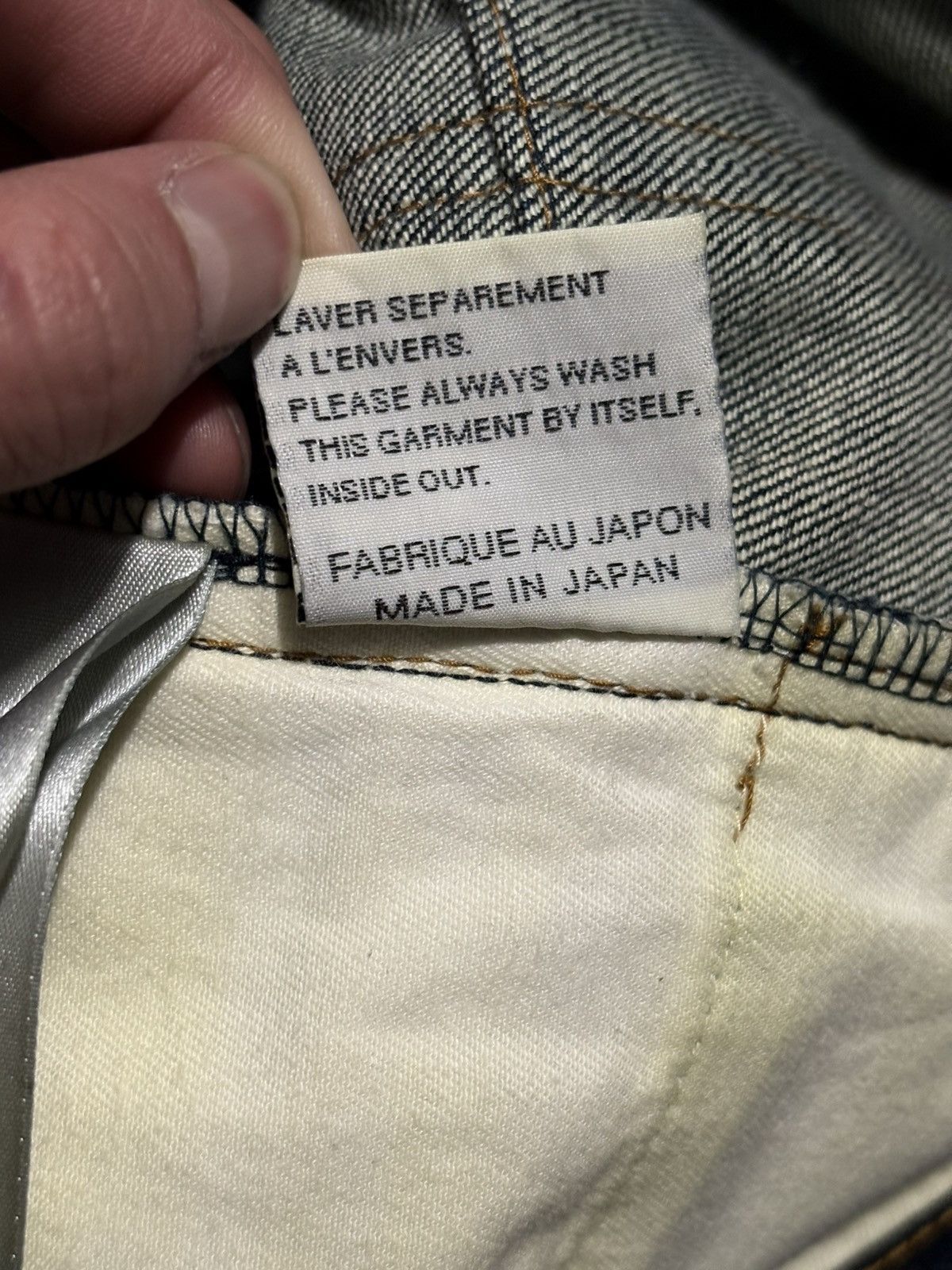 Dior 28 Dior Unaltered Stacked MIJ Sand Wash Denim Jeans hedi kva Size US 28 / EU 44 - 13 Thumbnail