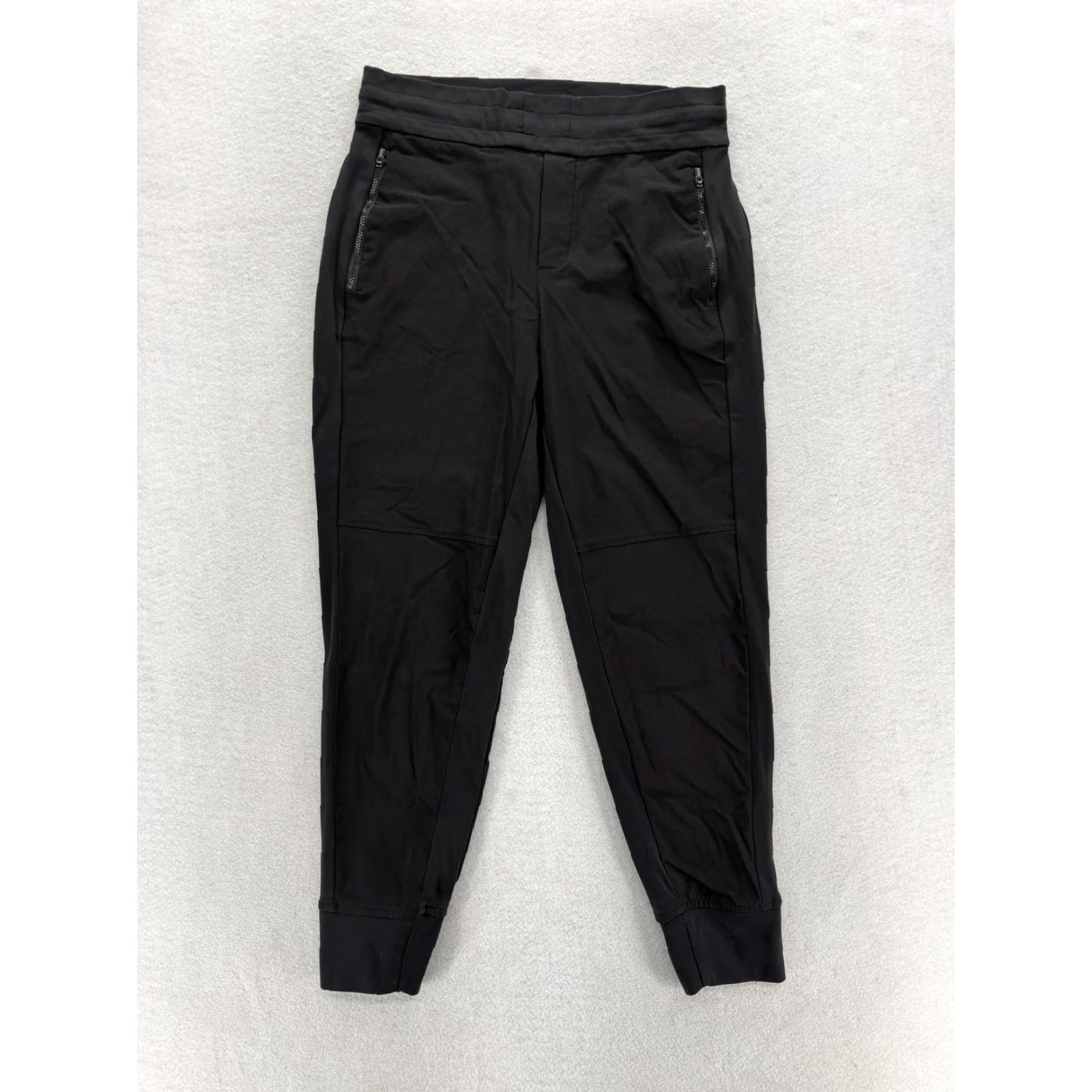 Athleta Athleta Jogger Pants Womens 6P Black Stretch Zip Pockets Tapered Gym Travel Yoga Size 28" / US 6 / IT 42 - 2 Thumbnail
