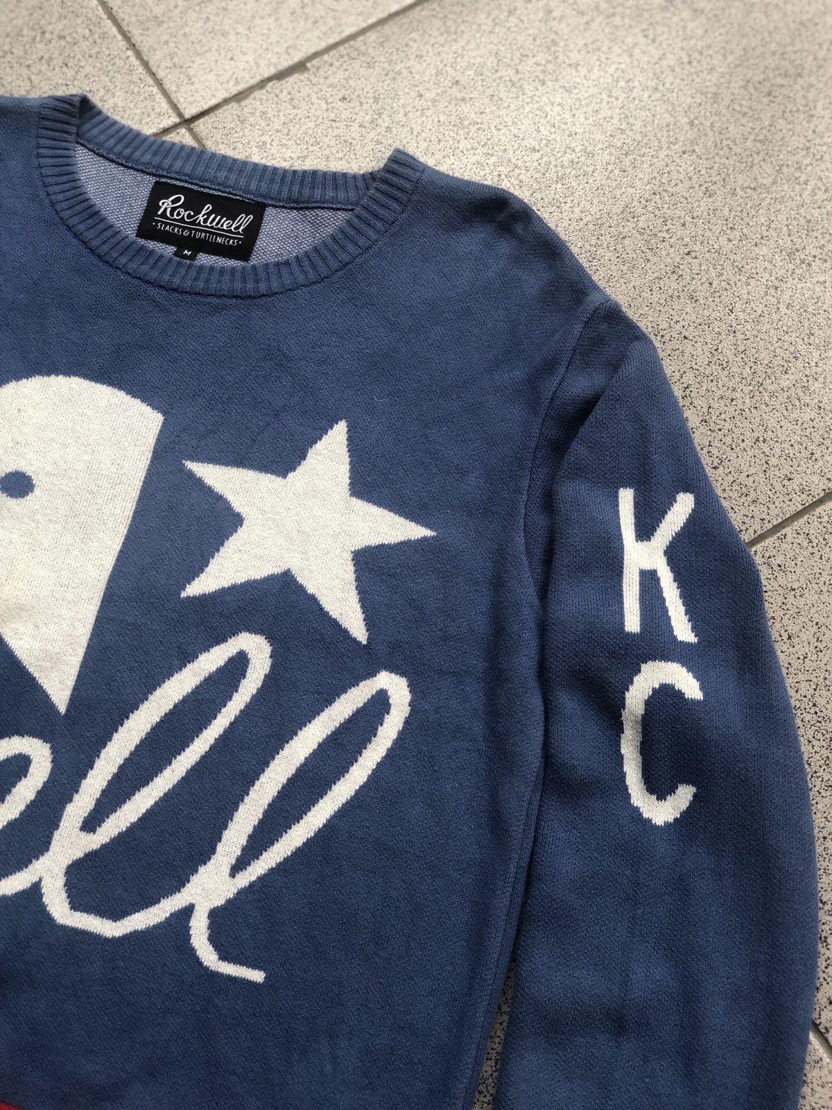 Parra × Rockwell By Parra Rockwell by Parra Blue Crewneck Sweater Knitwear Size US M / EU 48-50 / 2 - 7 Thumbnail