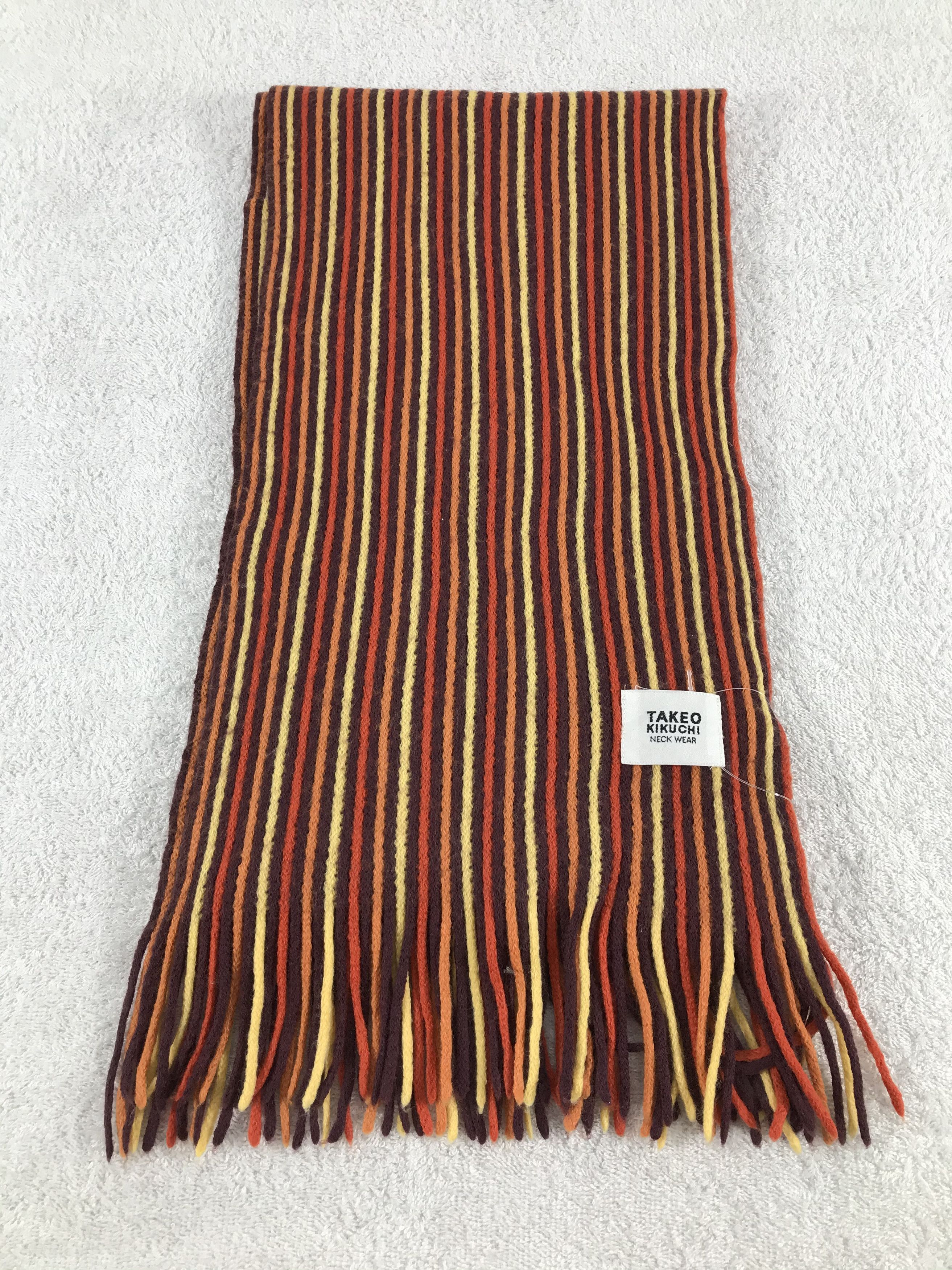 Takeo Kikuchi × Vintage Takeo Kikuchi Scarf / Muffler / Neckwear - WW1529 Size ONE SIZE - 2 Thumbnail