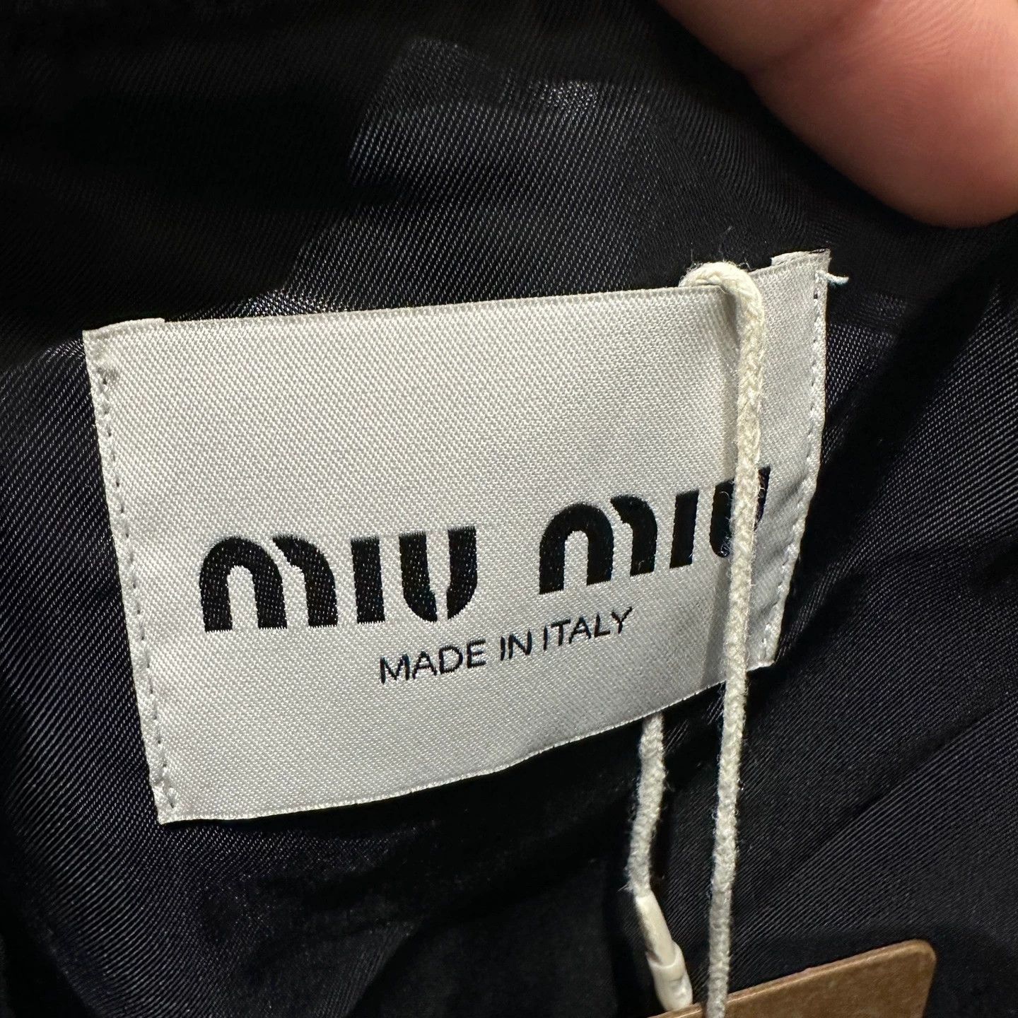 Miu Miu MIU MIU mar252 logo velvet cami dress 42 Size M / US 6-8 / IT 42-44 - 3 Thumbnail