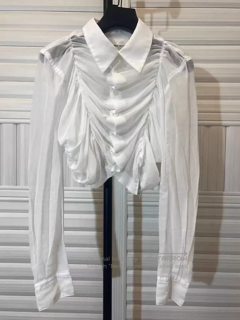 Comme des Garcons Comme des Garcons Chiffon pleated shirt Size S / US 4 / IT 40 - 1 Thumbnail