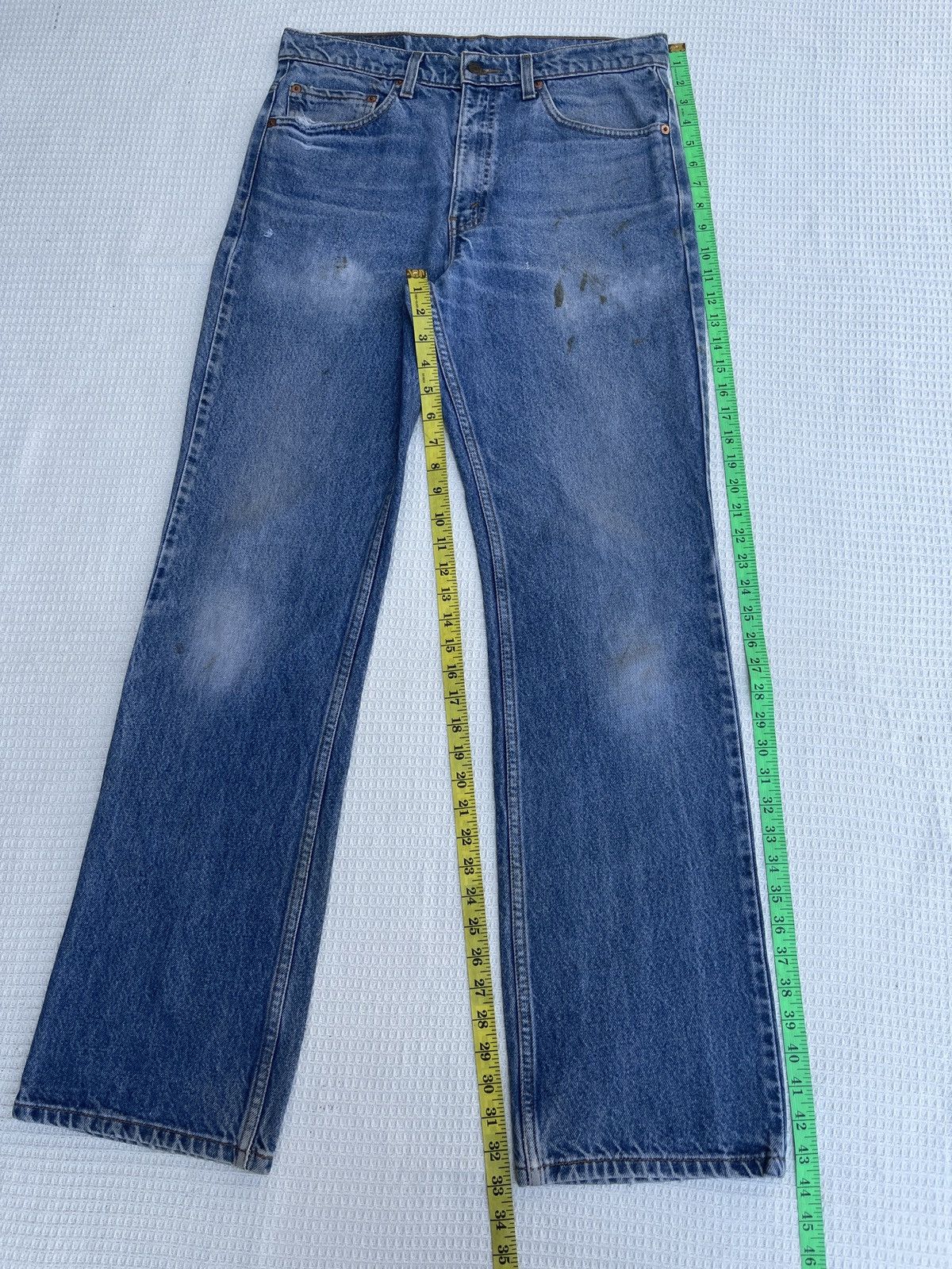 Levi's Rare🔥Vtg 90s Levis 517 Boot Cut Light Wash Jeans Size US 33 - 12 Thumbnail