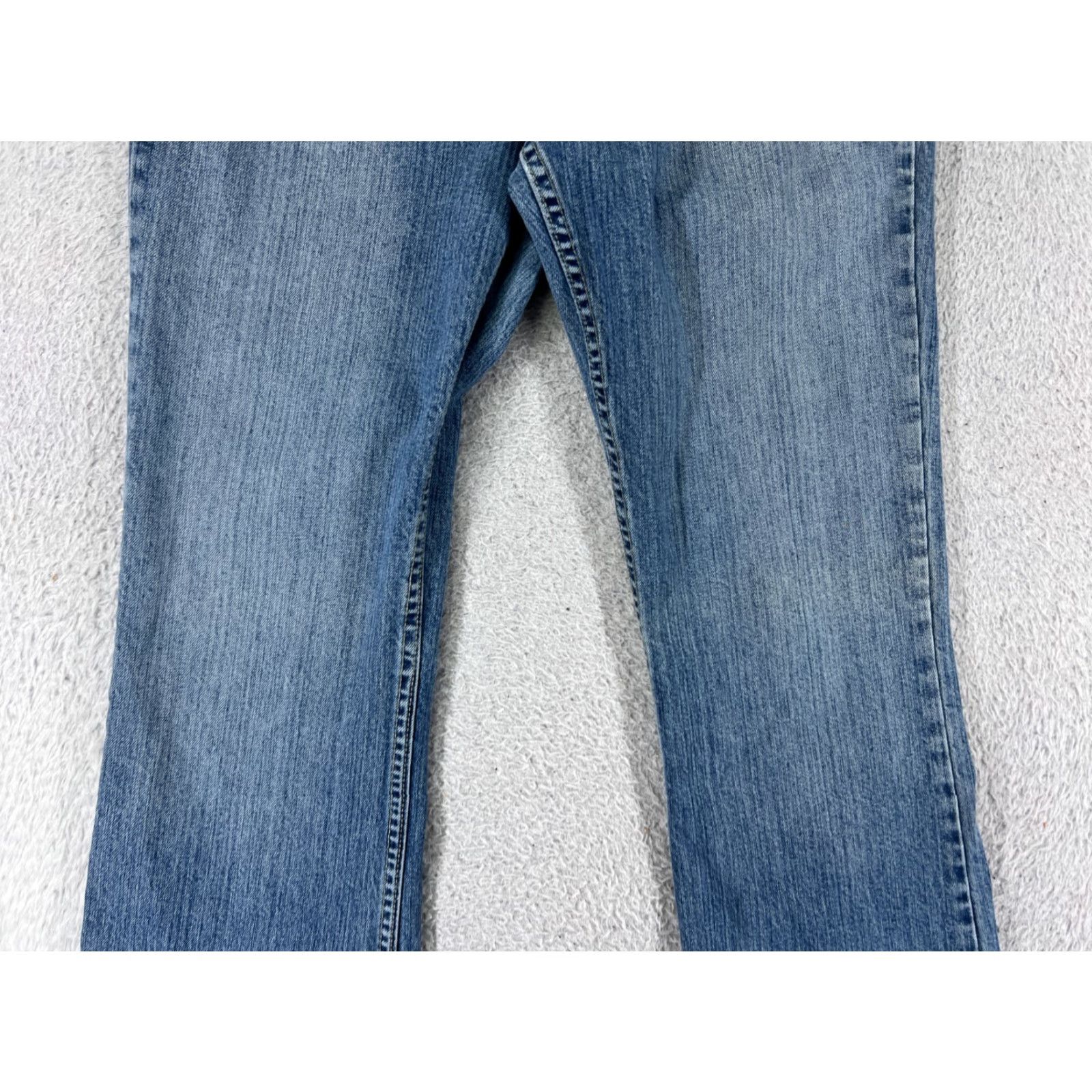 Vintage Maurices Jeans Women 5 Denim Bootcut Mid Rise 26 Blue Cotton 5-Pocket Distressed Stretch Vintage: No Women Size 27" / US 4 / IT 40 - 5 Thumbnail