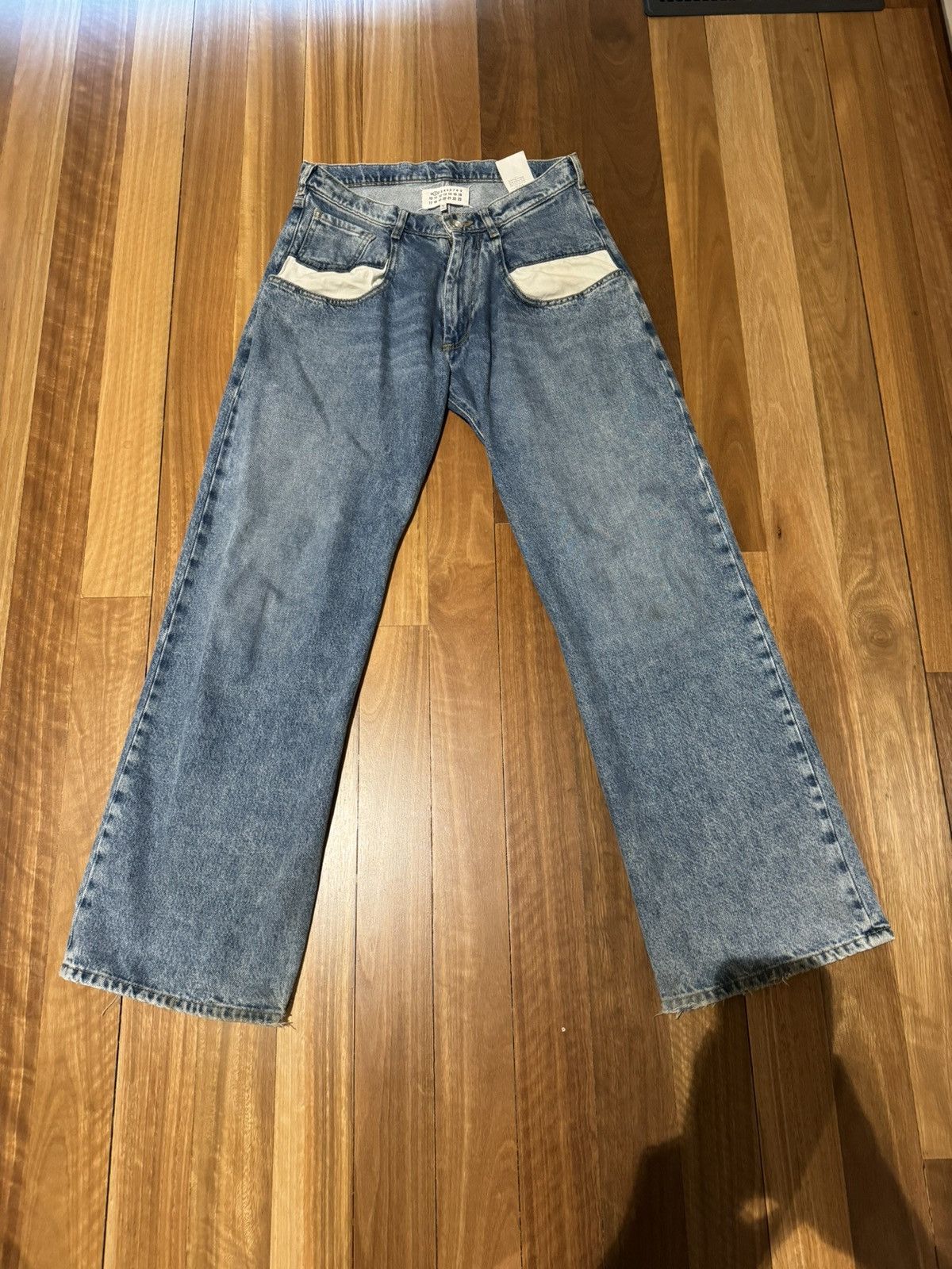image of Maison Margiela Drop Pocket Denim Jeans, Men's (Size 30)