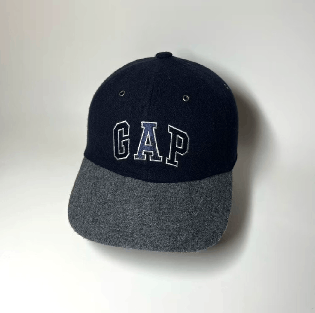 Gap Vintage GAP Spellout Logo Baseball Cap OSFA Wool Blend Size ONE SIZE - 2 Thumbnail