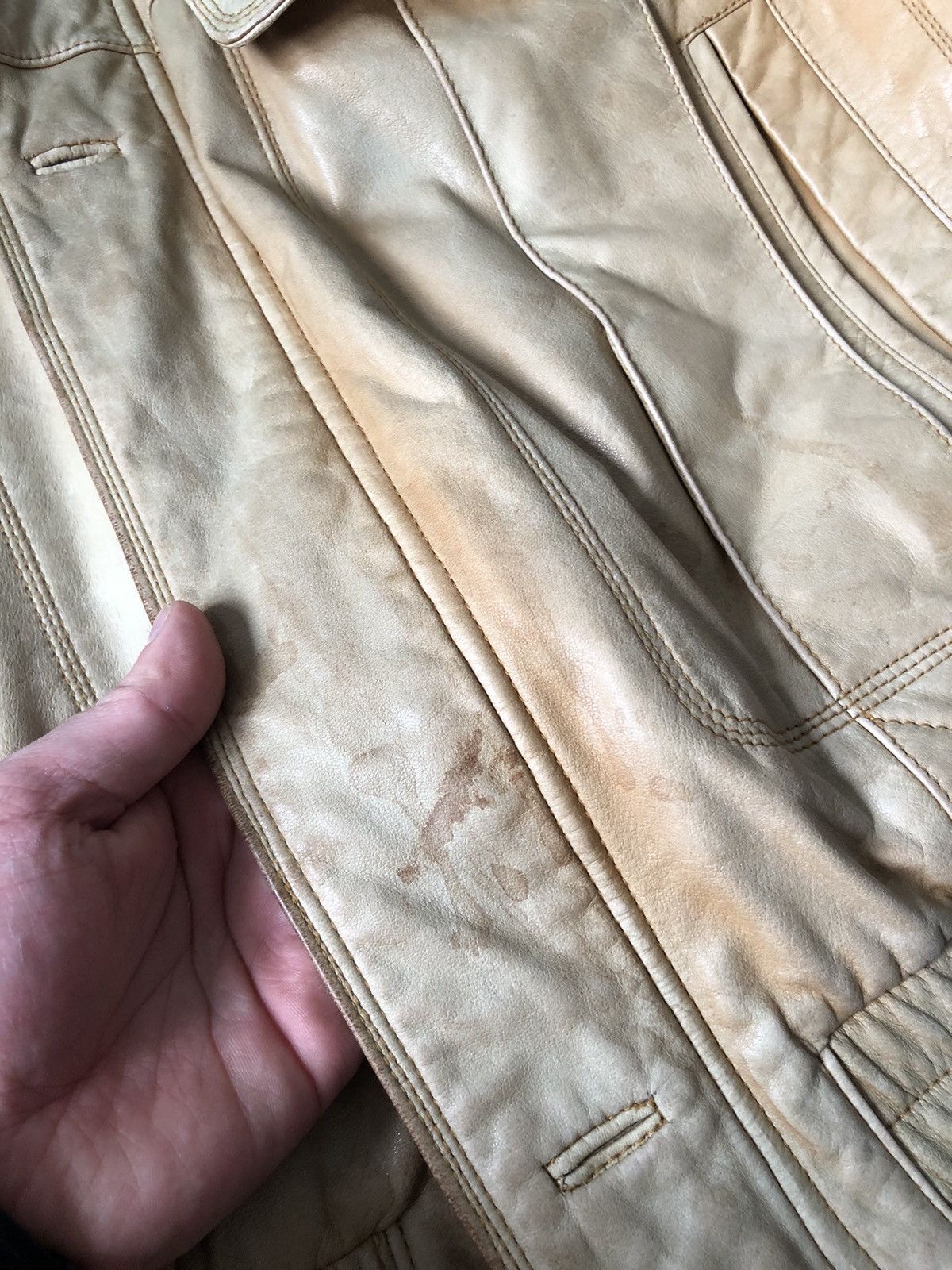 Vintage Vintage 90s Redskins Style Leather Jacket Size US L / EU 52-54 / 3 - 10 Thumbnail