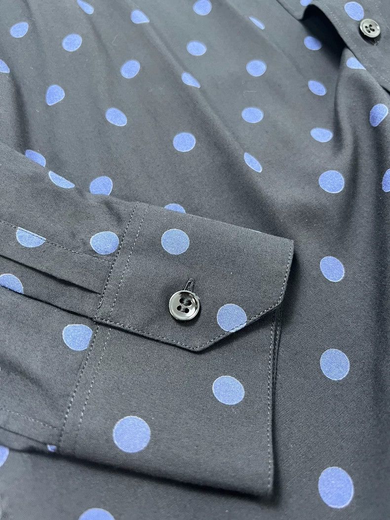 Saint Laurent Paris Saint laurent paris size 37 16 FW dark blue polka-dot shir Size US M / EU 48-50 / 2 - 4 Thumbnail