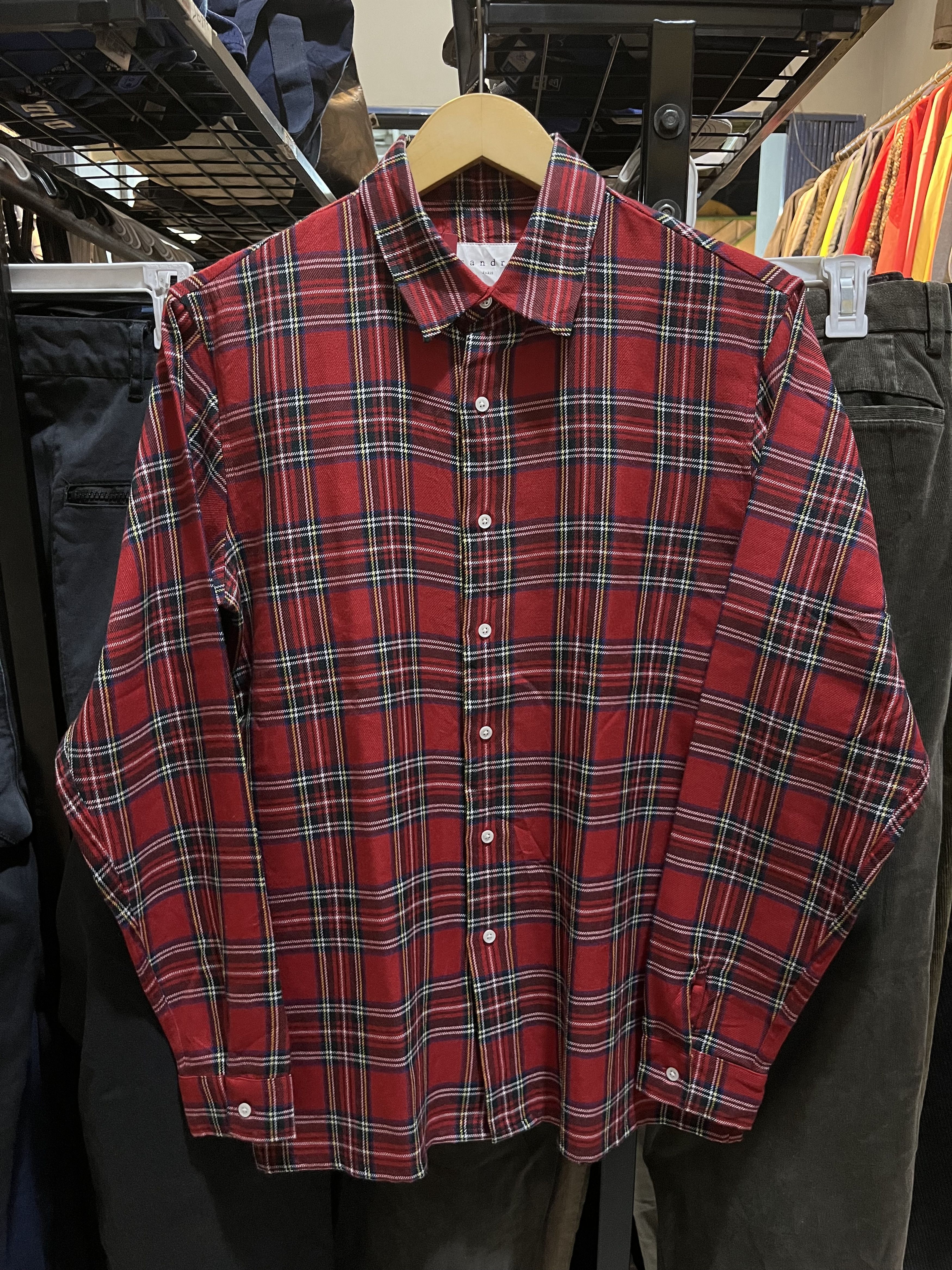 Designer × Sandro Sandro plaid tartan long sleeve button shirt Size US S / EU 44-46 / 1 - 3 Thumbnail