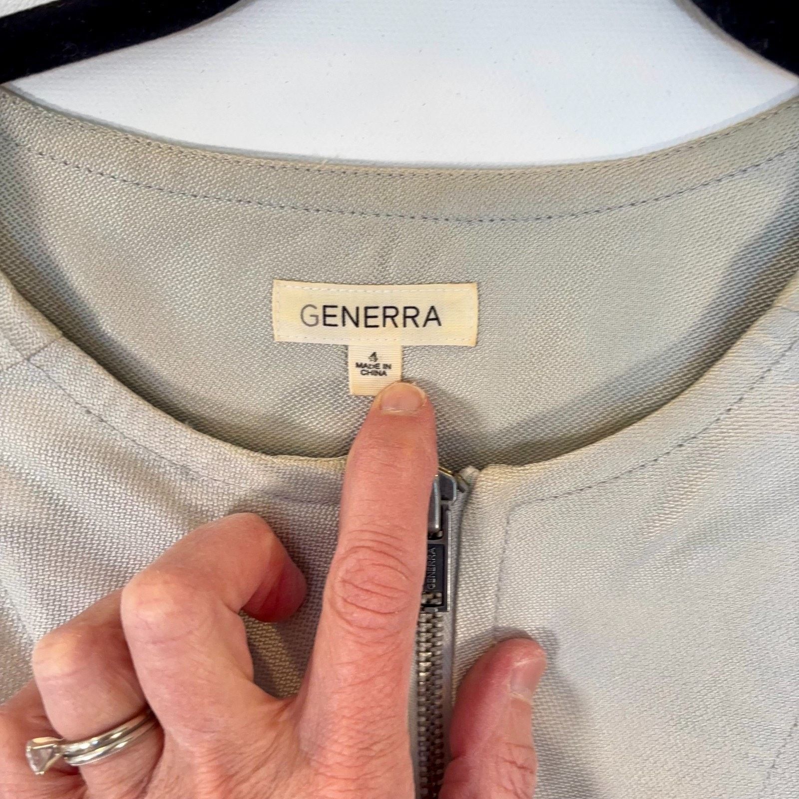 Generra Vintage Generra Zip Front Peplum Jacket Sage Green Womens 4 Size S / US 4 / IT 40 - 6 Thumbnail