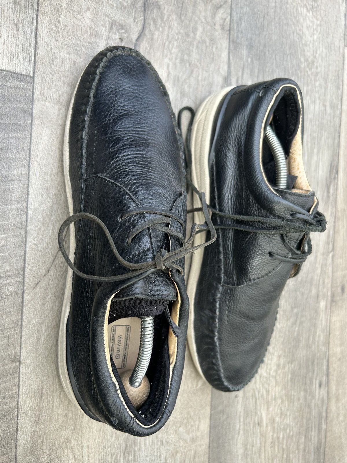 Visvim Visvim FBT Elk black leather moccasin shoes. Size US 9.5 / EU 42-43 - 3 Thumbnail
