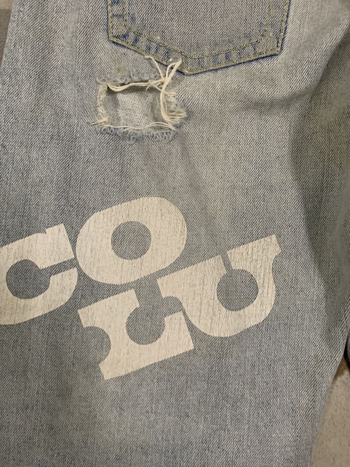 14th Addiction Vintage CocoLulu Mud Wash Baggy Distressed Grunge Jeans Size US 33 - 17 Thumbnail