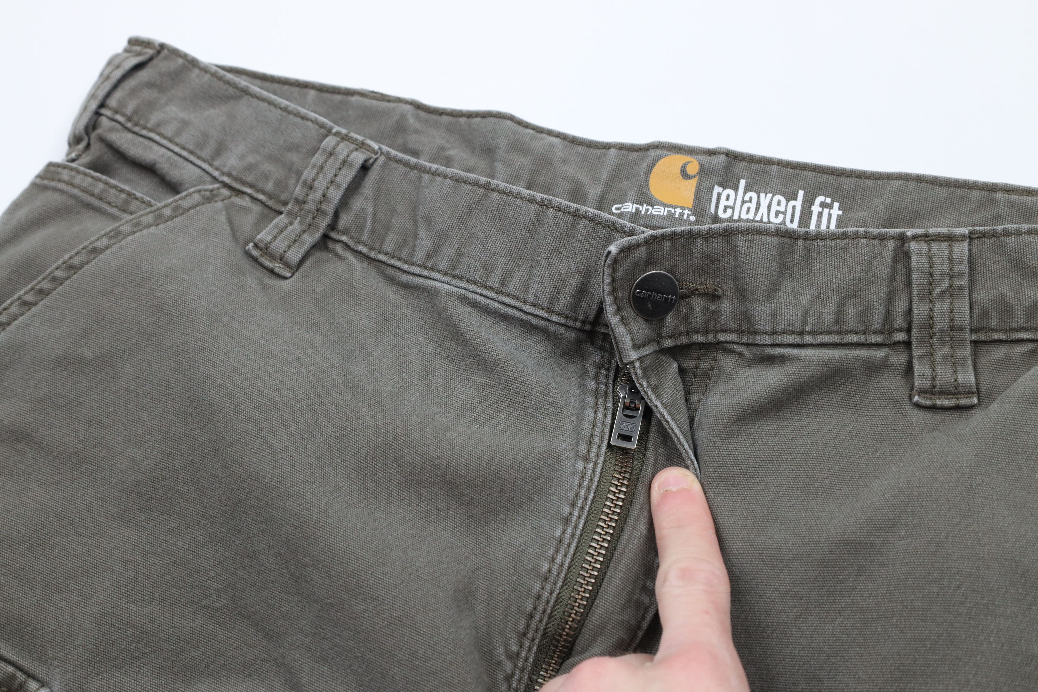 Carhartt × Vintage Vintage Carhartt Out Relaxed Fit Canvas Cargo Shorts Green Size US 36 / EU 52 - 5 Thumbnail