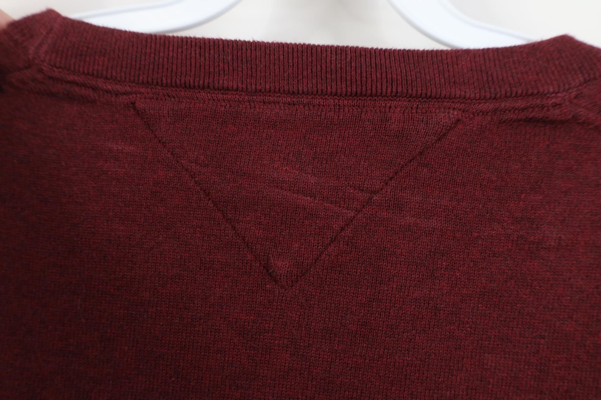 Tommy Hilfiger Vintage Y2K Tommy Hilfiger Cotton Knit Crewneck Sweater Red Size US XXL / EU 58 / 5 - 10 Thumbnail