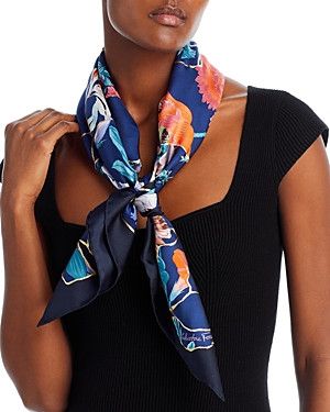 Salvatore Ferragamo o1s1rm1024 Size: 90x90 Cm / Scarf in Multicolor Size ONE SIZE - 5 Thumbnail