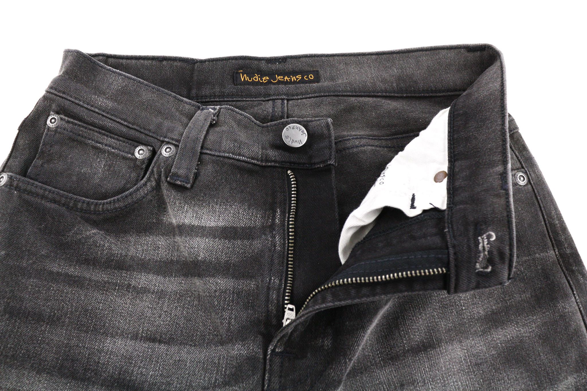 Nudie Jeans PIPE LED W28/L32 Grey Marble Organic Skinny Zipper 81919 Size US 28 / EU 44 - 4 Thumbnail