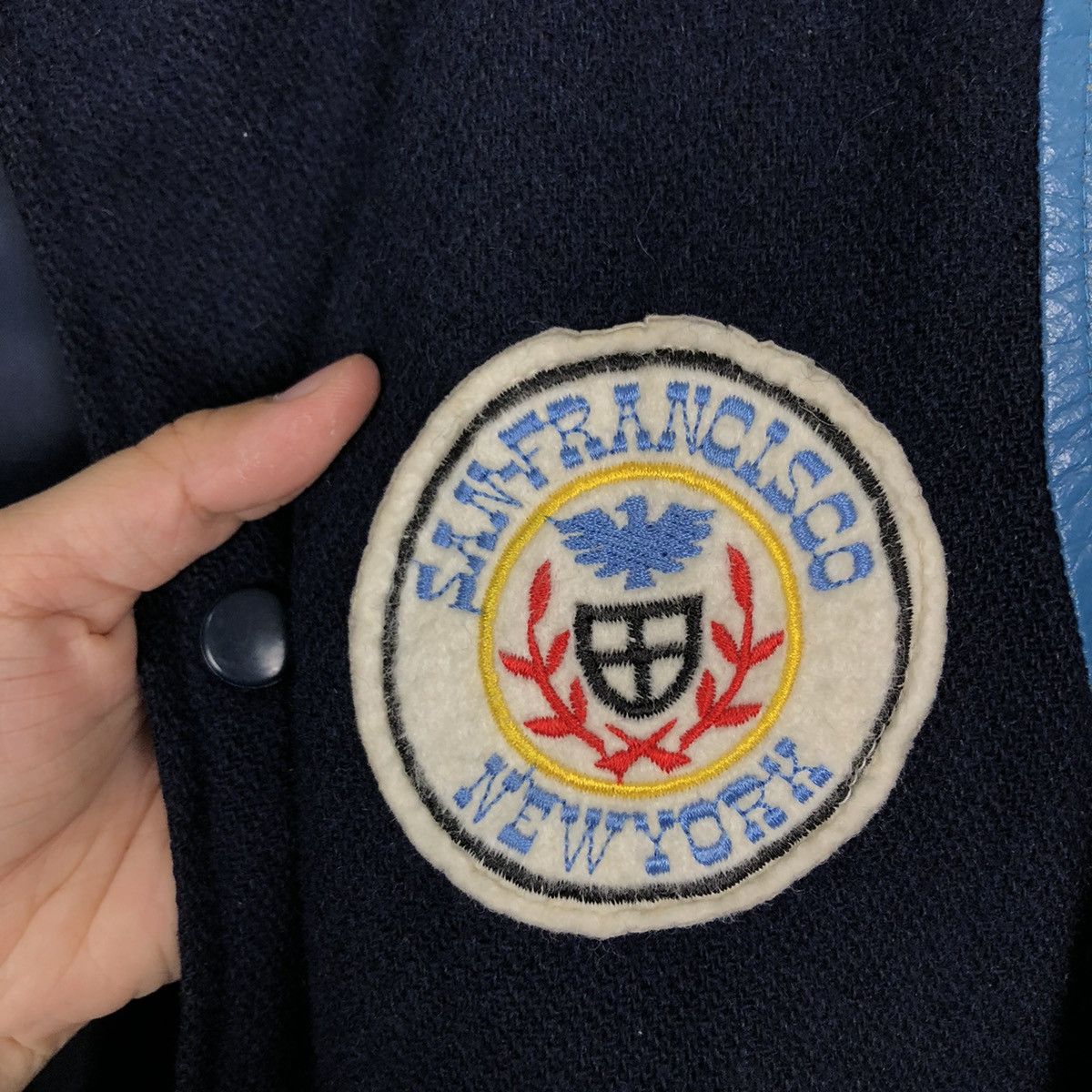 Japanese Brand VINTAGE VARSITY JACKET SAN FRANCISCO NEWYORK BIG LOGO Size US M / EU 48-50 / 2 - 12 Thumbnail