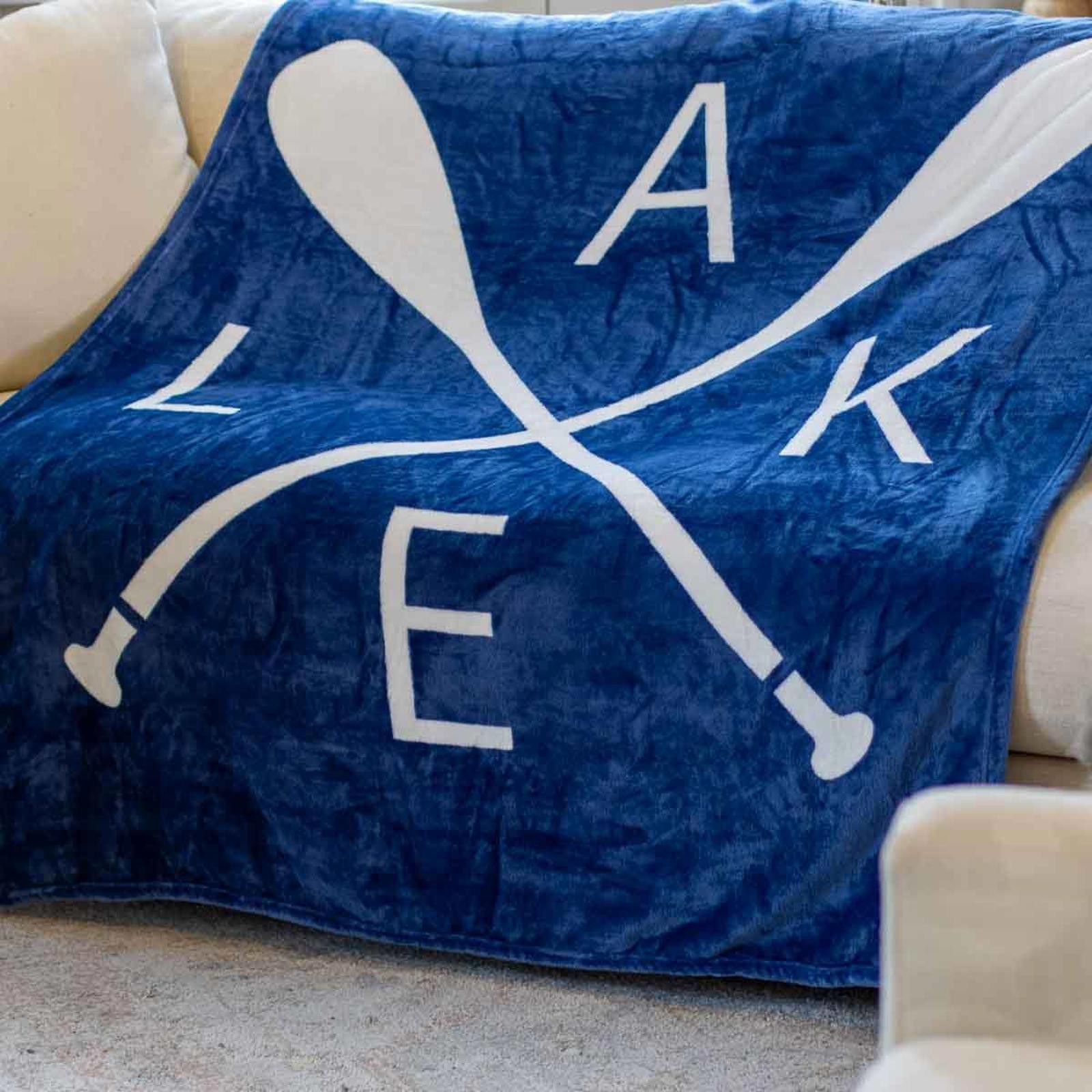 Other Lake Throw Blue 50x60 Size ONE SIZE - 2 Thumbnail