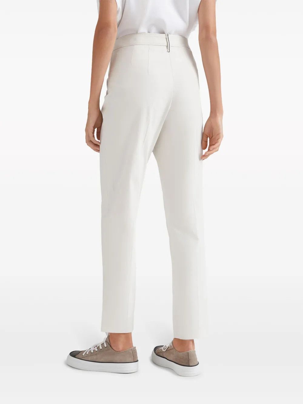 Brunello Cucinelli o1la1rc1a0425 Pants in Off White Size 28" / US 6 / IT 42 - 3 Thumbnail