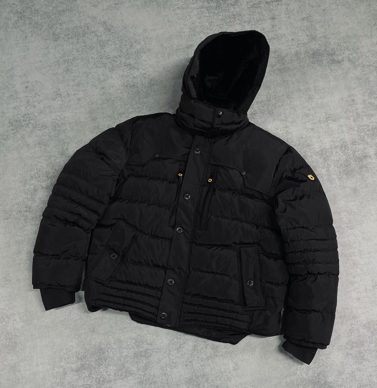 Wellensteyn Wellensteyn Men’s Black Down Bomber Jacket Size XL Hooded Size US XL / EU 56 / 4 - 1 Thumbnail