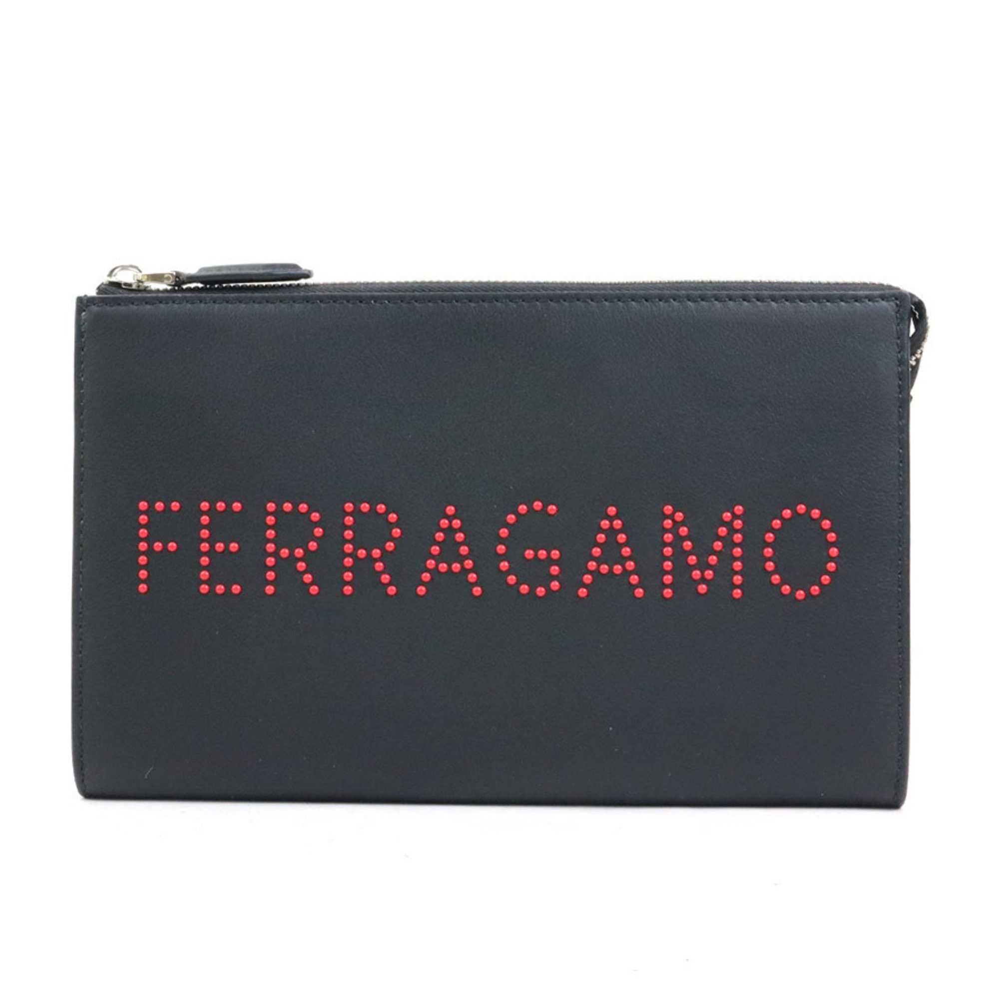 Salvatore Ferragamo Salvatore Ferragamo clutch bag in black leather for men and women, 56301a Size ONE SIZE - 1 Thumbnail