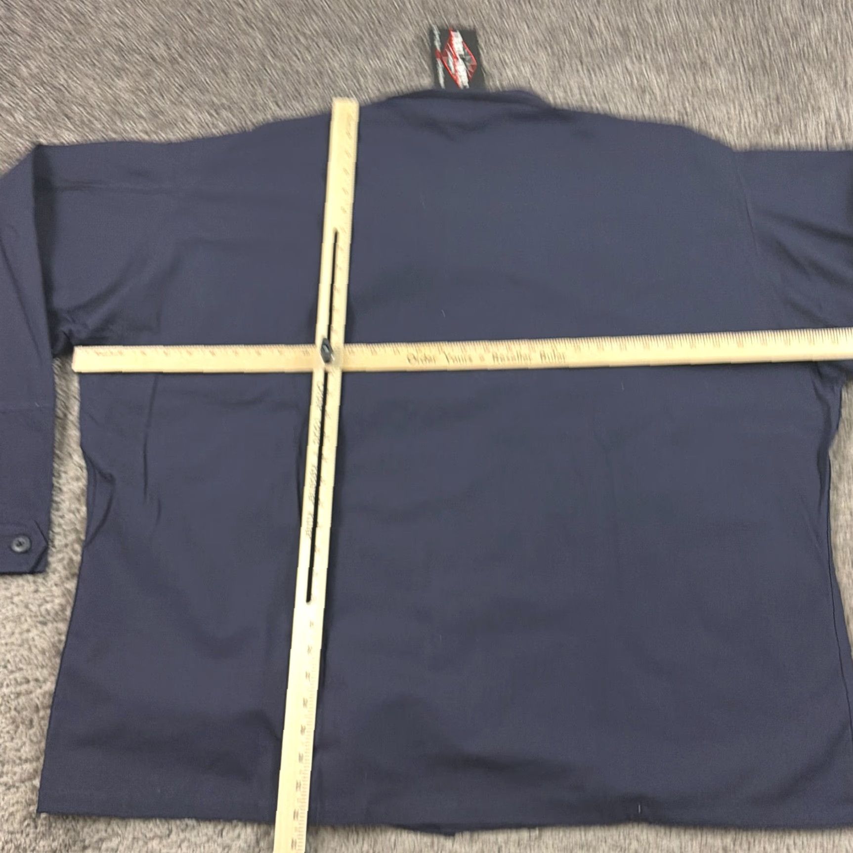 Vintage TRU-SPEC Shirt Mens 4XL Blue Canvas Tactical Utility Long Sleeve Pockets Tac Shirt Size US XXL / EU 58 / 5 - 6 Thumbnail