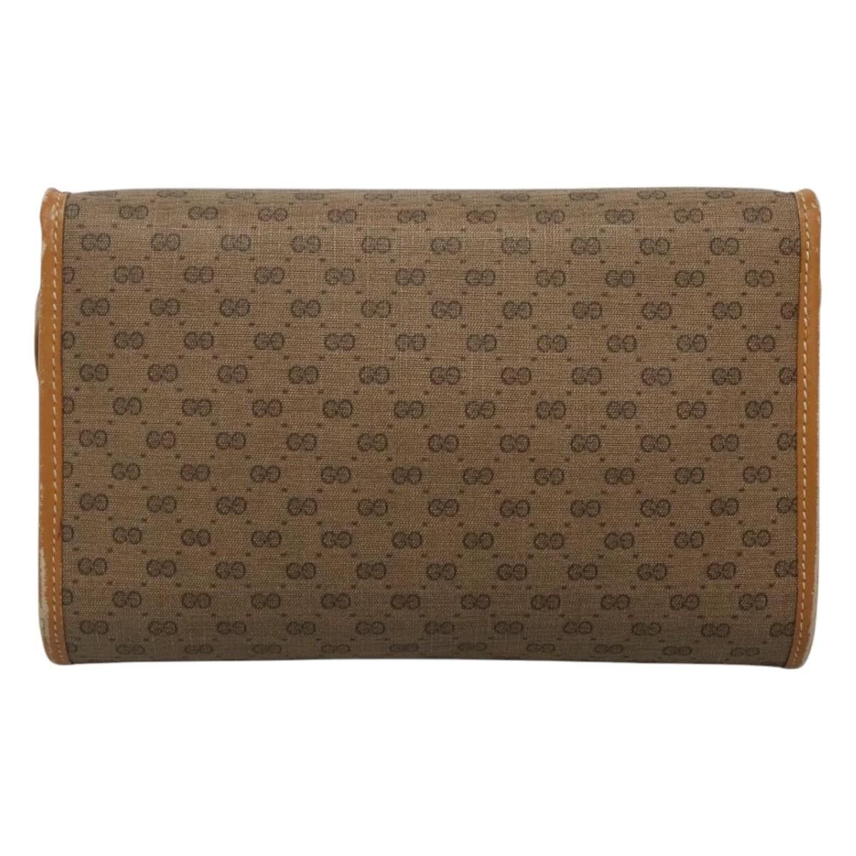 Gucci GUCCI Micro GG Supreme Shoulder Bag Pvc Beige Gold 004 89 Size ONE SIZE - 3 Thumbnail