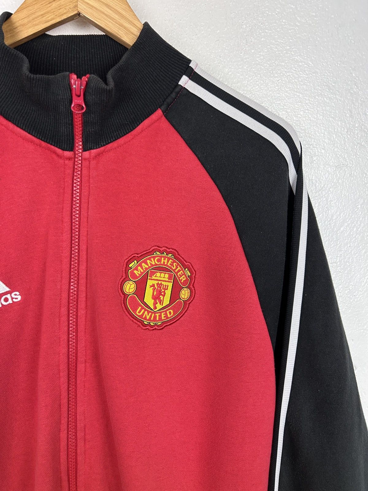 Adidas Adidas Manchester United 2021/22 Anthem Zippered Jacket Size US XL / EU 56 / 4 - 2 Thumbnail