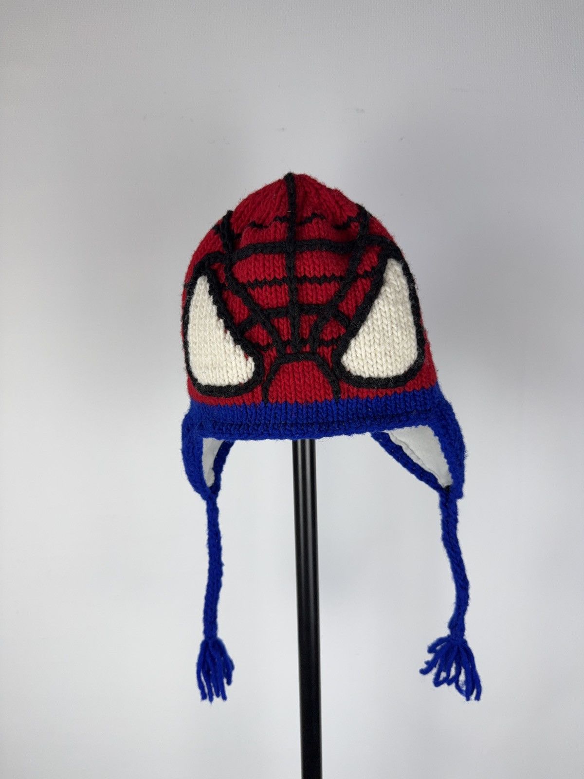 Japanese Brand × Marvel Comics × Vintage Vintage 90s THE AMAZING SPIDERMAN BEANIE Trapper Y2K HATS Size ONE SIZE - 1 Thumbnail