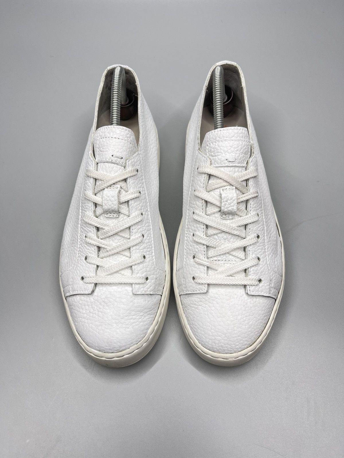 Santoni Santoni Leather Low Top Sneakers Size US 5.5 / EU 38 - 2 Thumbnail