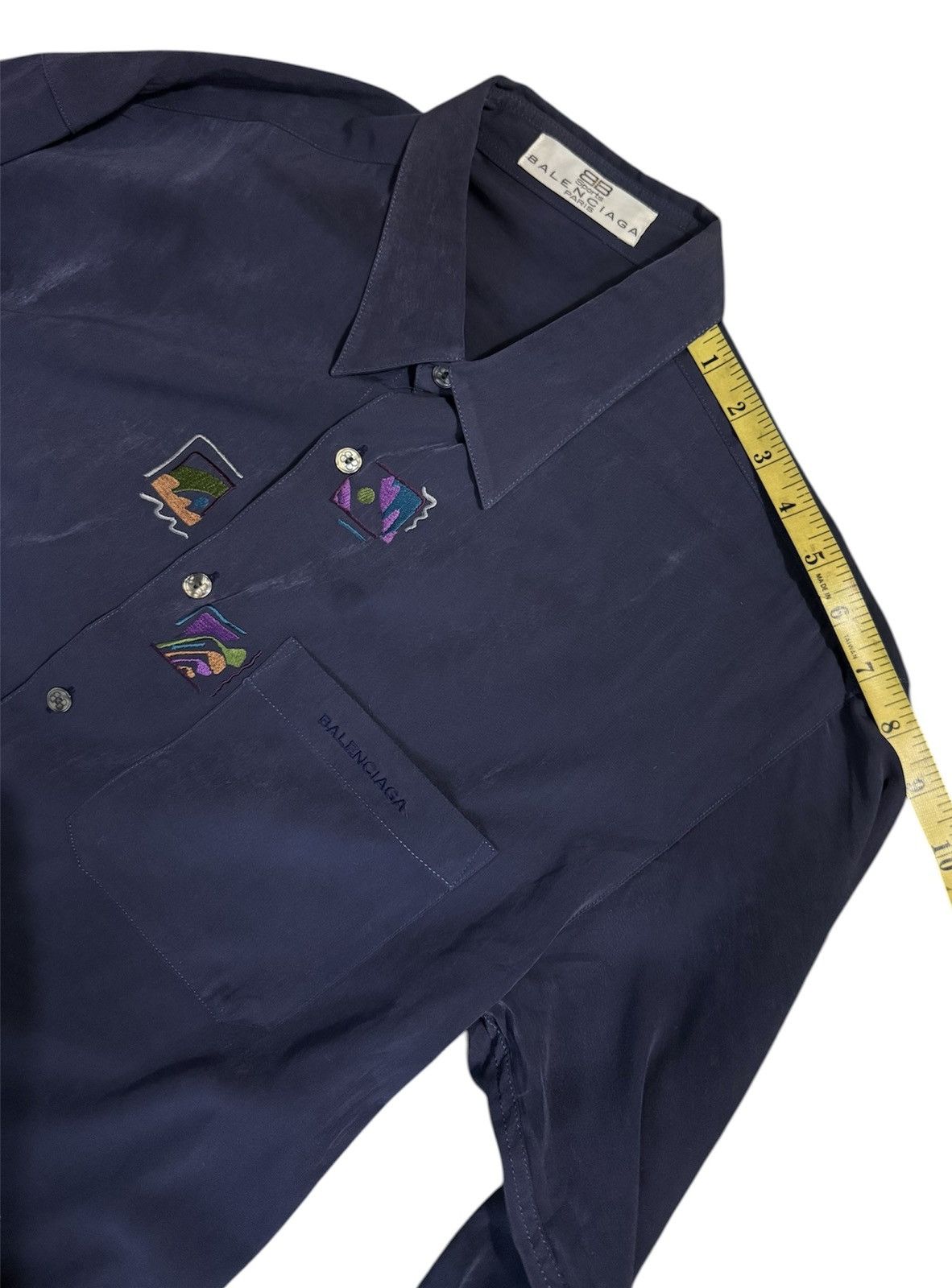 Balenciaga Balenciaga Long-sleeve Button-down Shirt Featuring Vintage Size US M / EU 48-50 / 2 - 8 Thumbnail