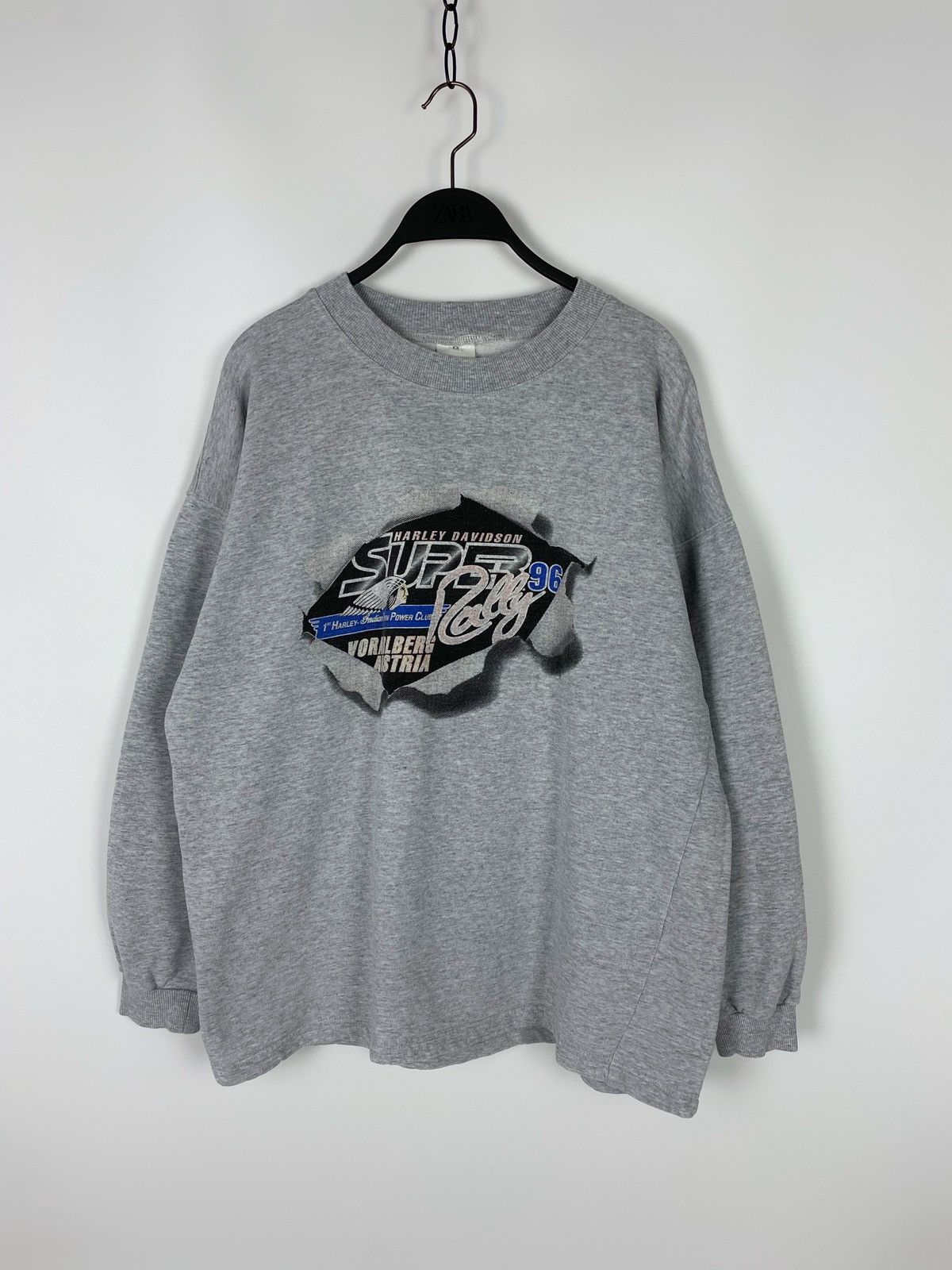 Harley Davidson × Vintage 1996 Vintage Super Rally Austria Sweatshirt Size US M / EU 48-50 / 2 - 1 Thumbnail