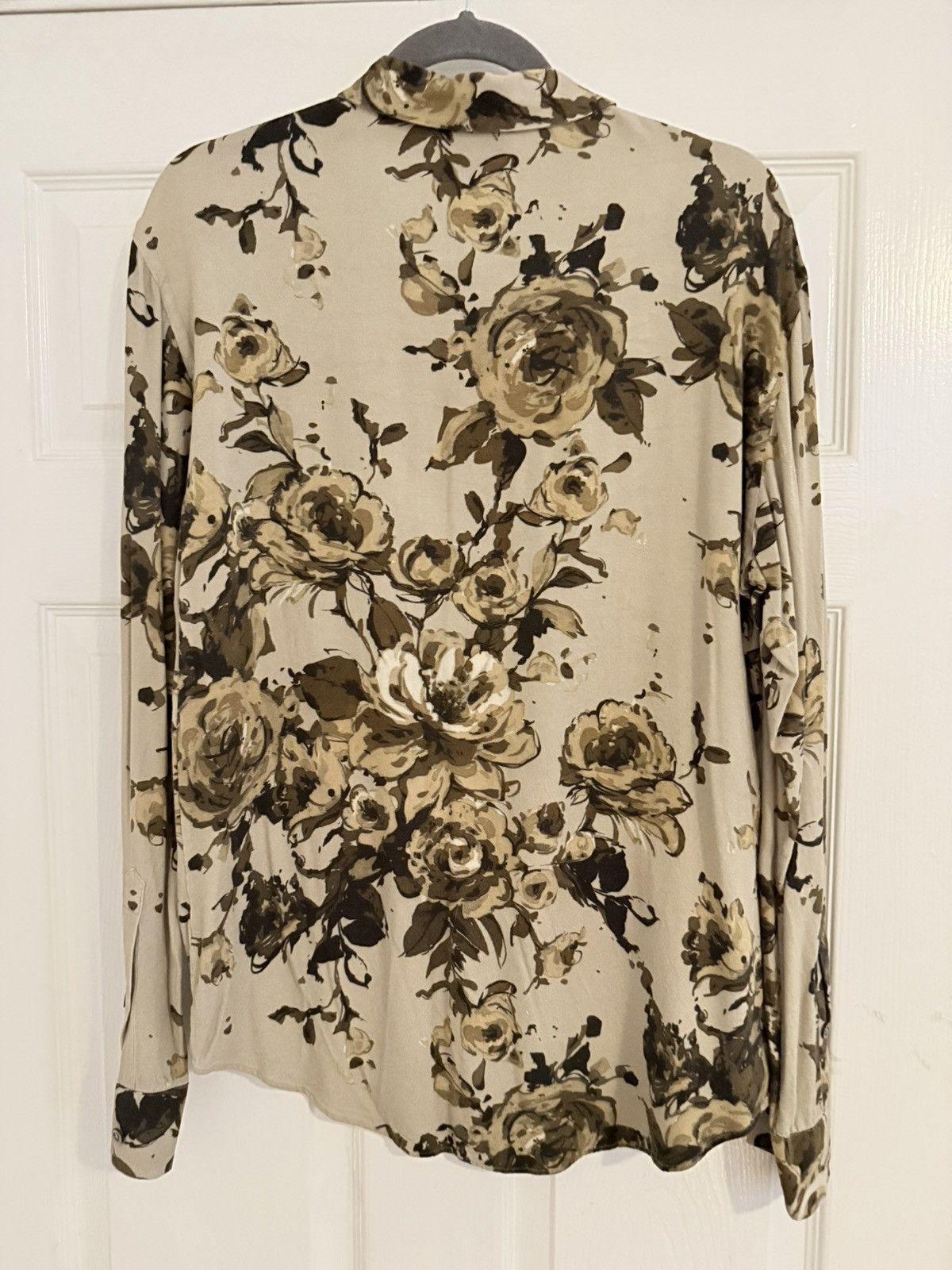 DAVI PARIS Tan Long Sleeve Printed Shirt