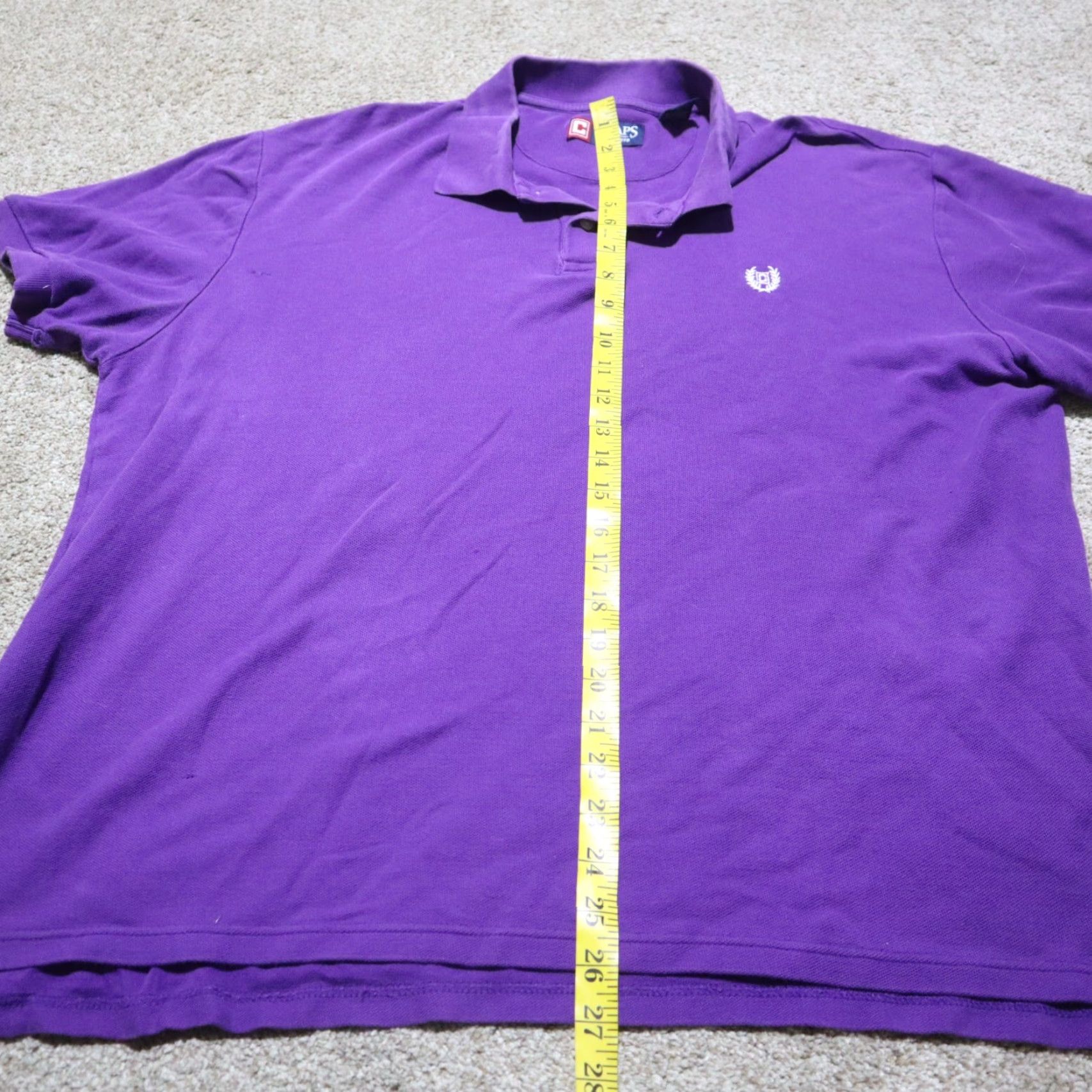 Chaps Chaps Polo Shirt Men XL Solid Purple Outdoor Golf Casual Shirt Size US XL / EU 56 / 4 - 6 Thumbnail