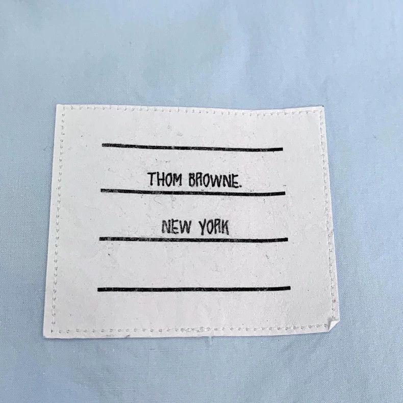 Thom Browne Thom Browne Haze blue cotton double-sleeved long-sleeved sh Size US L / EU 52-54 / 3 - 6 Thumbnail