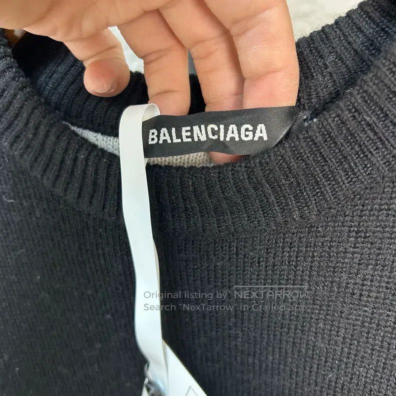 Balenciaga Balenciaga Back Wifi Sweater, Size S Size US S / EU 44-46 / 1 - 3 Thumbnail