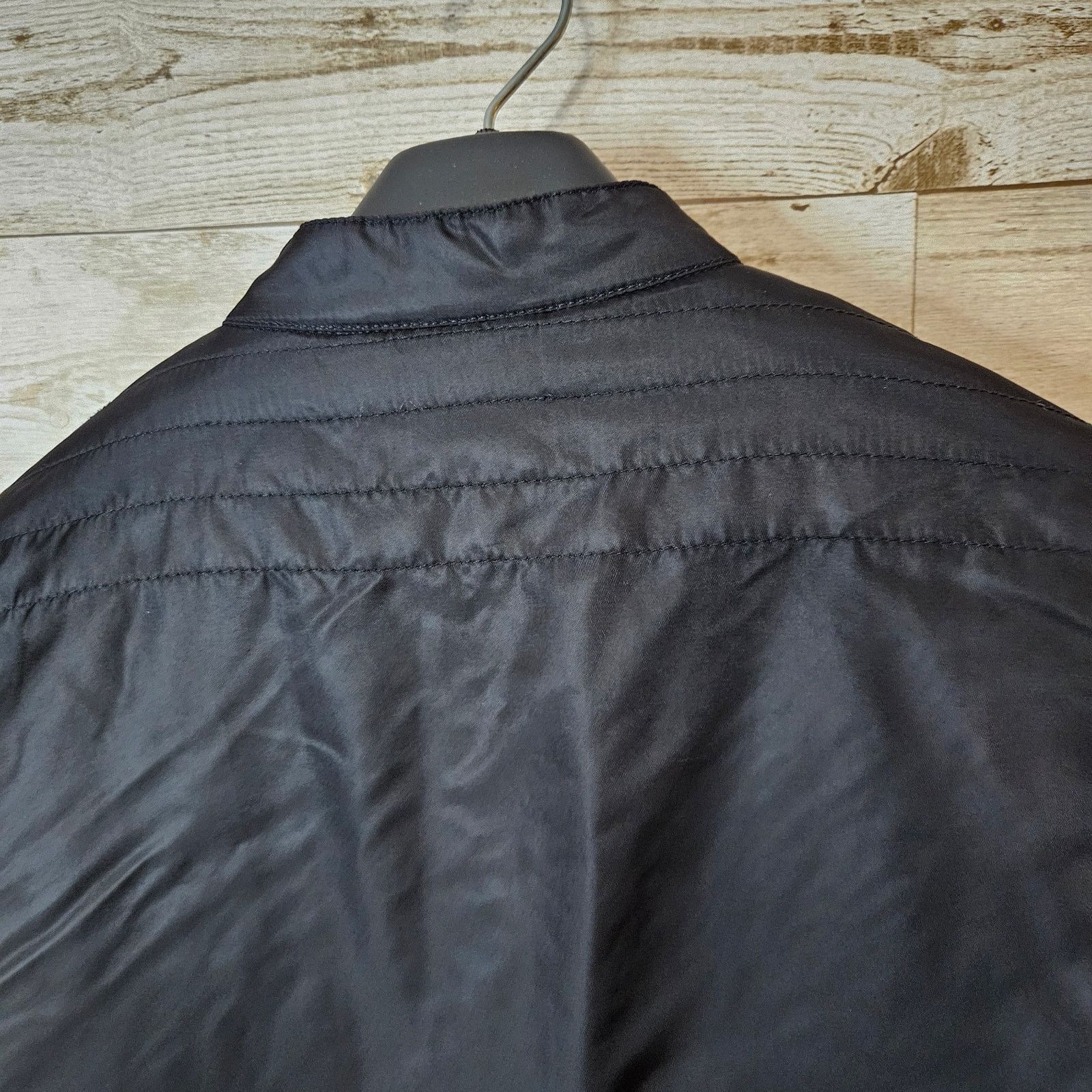 BKE Quilted Moto Bomber Jacket Y2K Quilted Biker