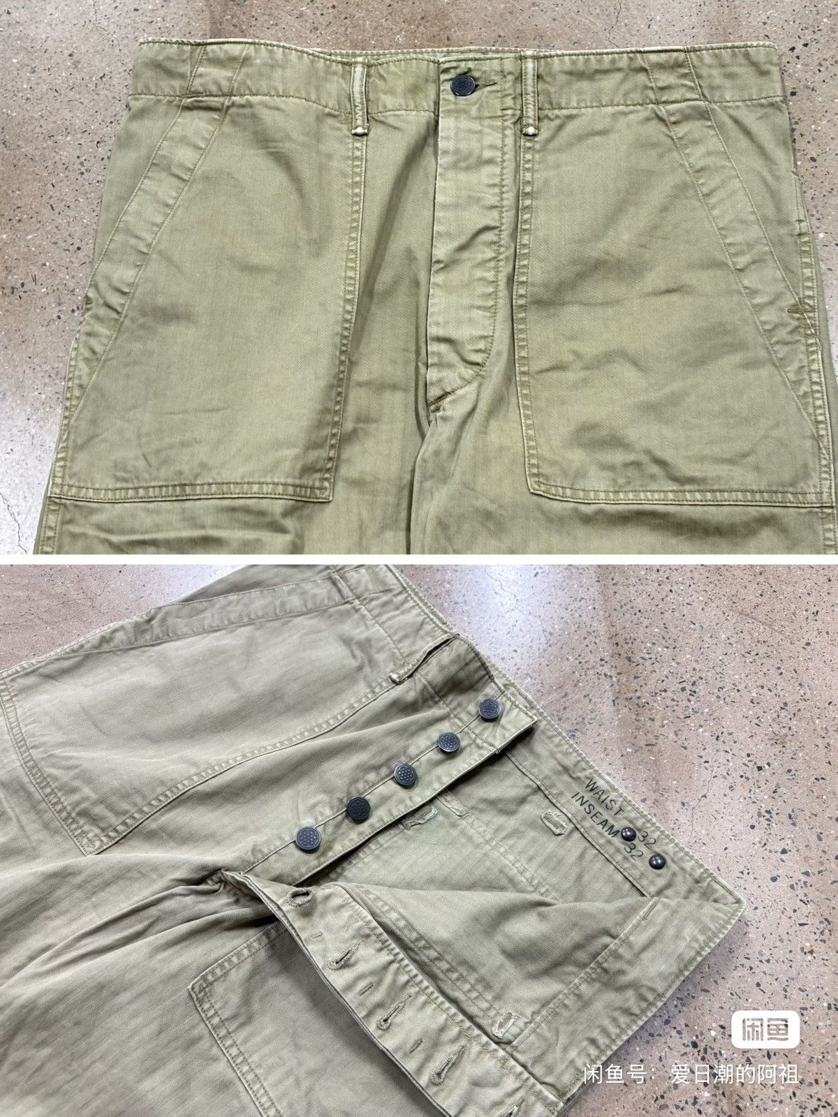 RRL Ralph Lauren RRL Double RL Herringbone Utility Trouser Size US 32 / EU 48 - 6 Thumbnail