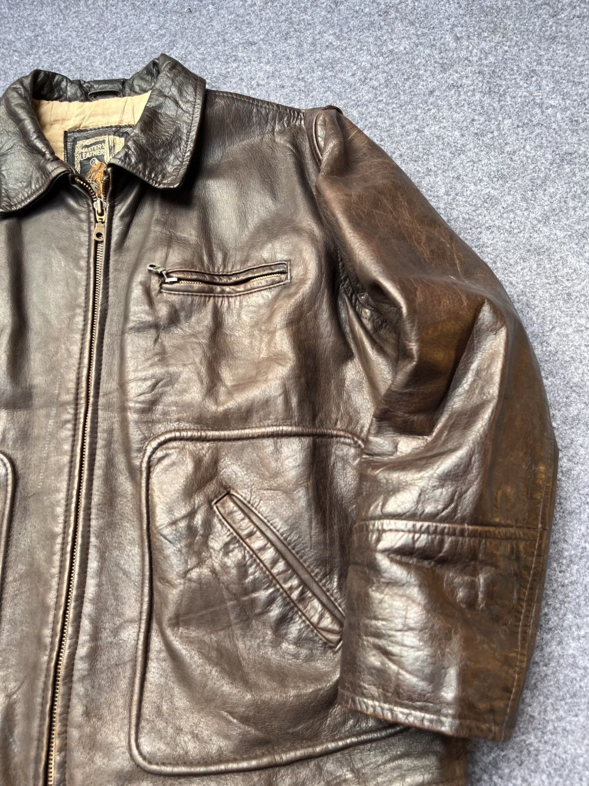 Vintage Vintage riders leather jacket Size US XL / EU 56 / 4 - 4 Thumbnail