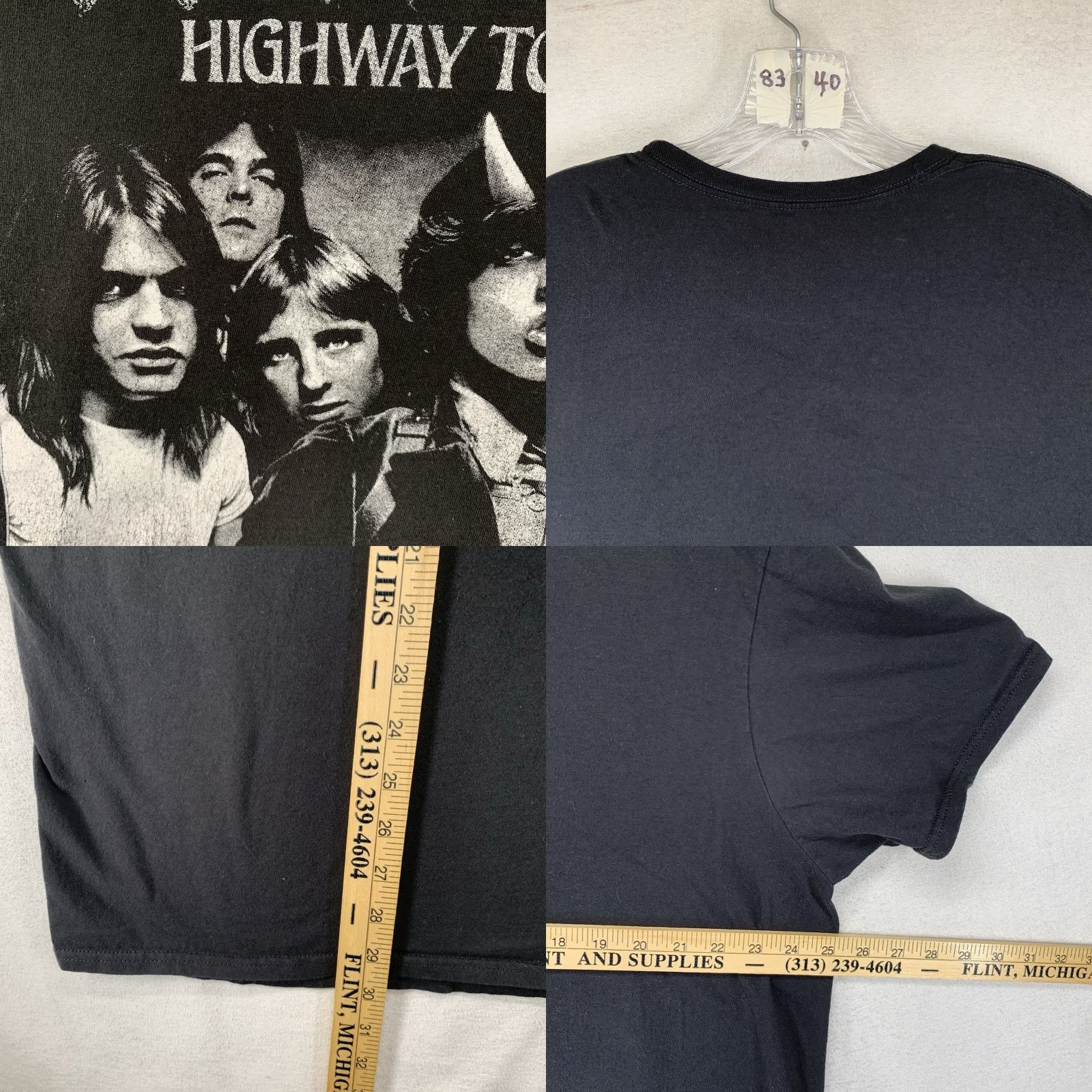 Vintage AC/DC T-Shirt Highway To Hell Rock Band Graphic Tee 2XL Unisex Black 2022 Size US XXL / EU 58 / 5 - 8 Thumbnail