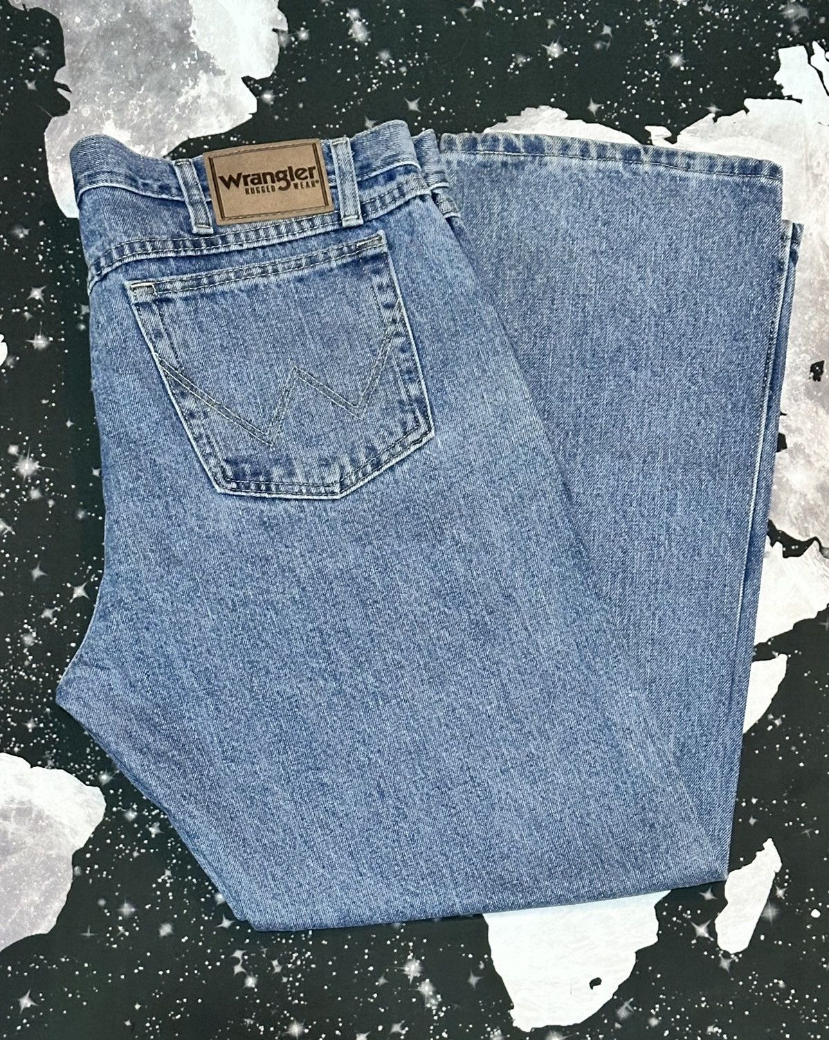 Wrangler Wrangler Rugged Wear Blue Denim Jeans Size US 36 / EU 52 - 3 Thumbnail