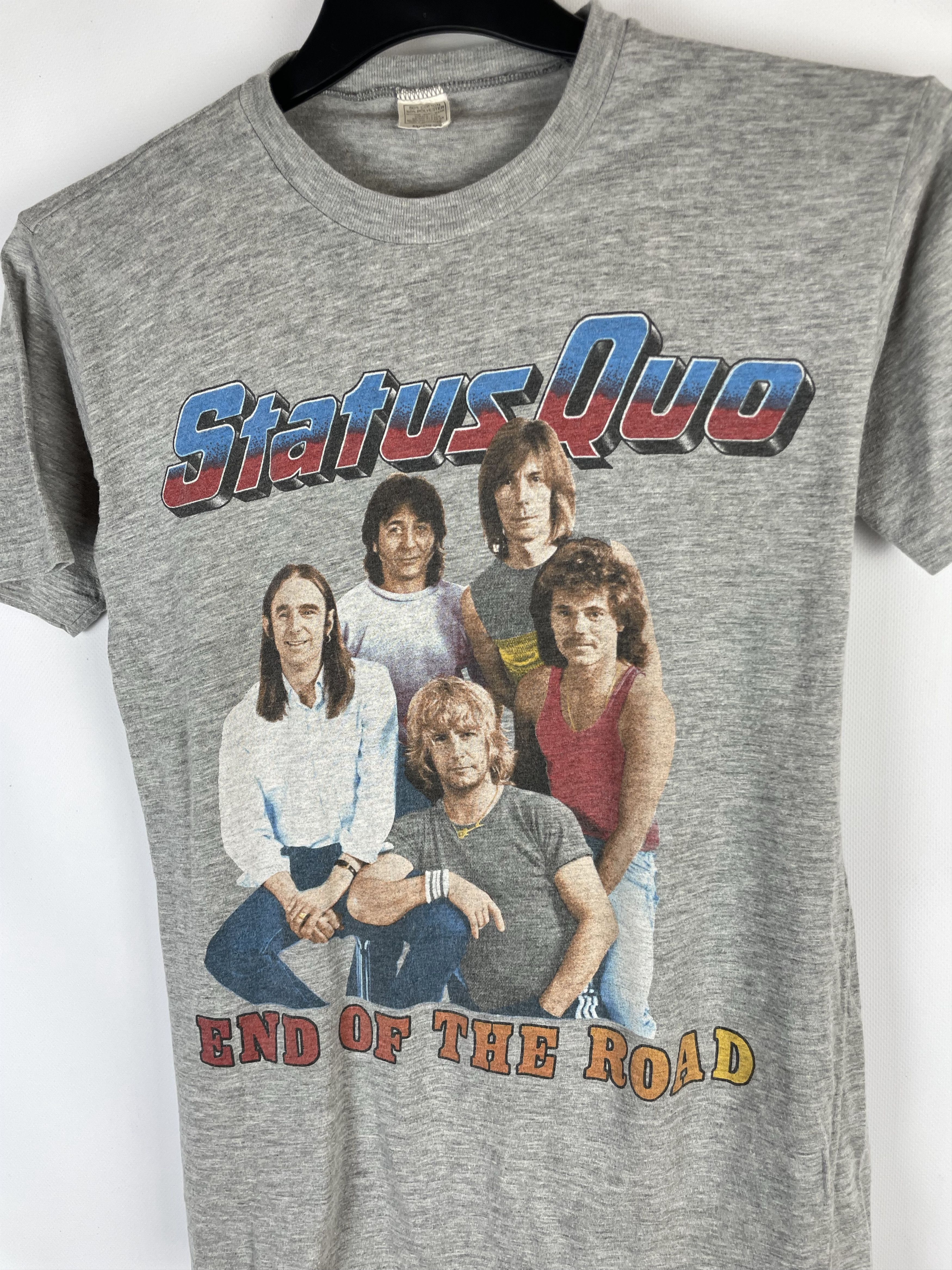 Band Tees 1984 Vintage Status Quo End Of The Road tour tee / t shirt Size US M / EU 48-50 / 2 - 3 Thumbnail