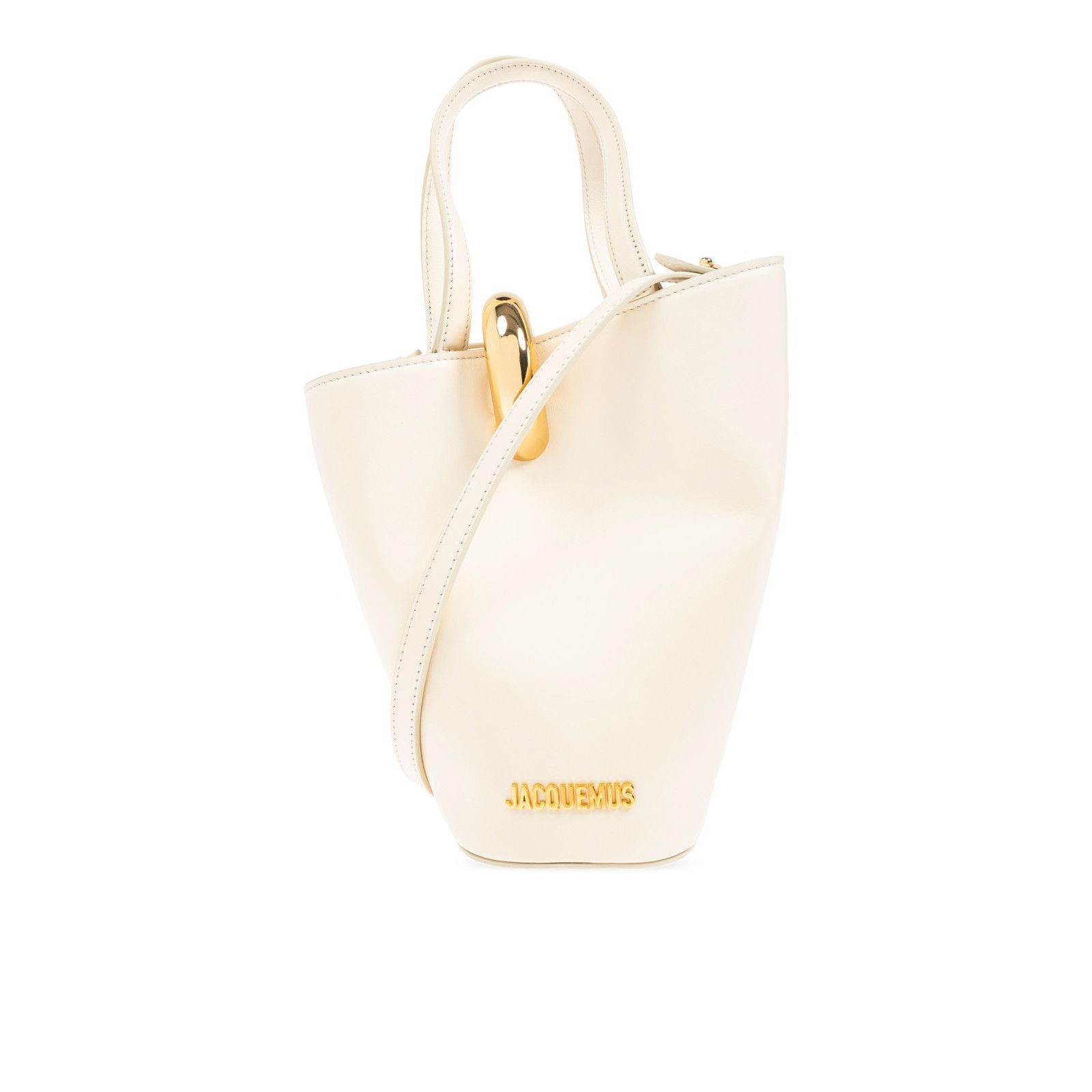 Jacquemus JACQUEMUS White Leather Top Handle Bag New & Authentic Size ONE SIZE - 3 Thumbnail