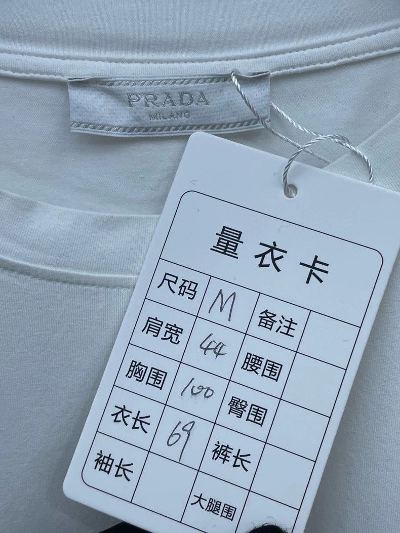 Prada PRADA White Basic Short Sleeve TShirt -2505 Size US M / EU 48-50 / 2 - 4 Thumbnail