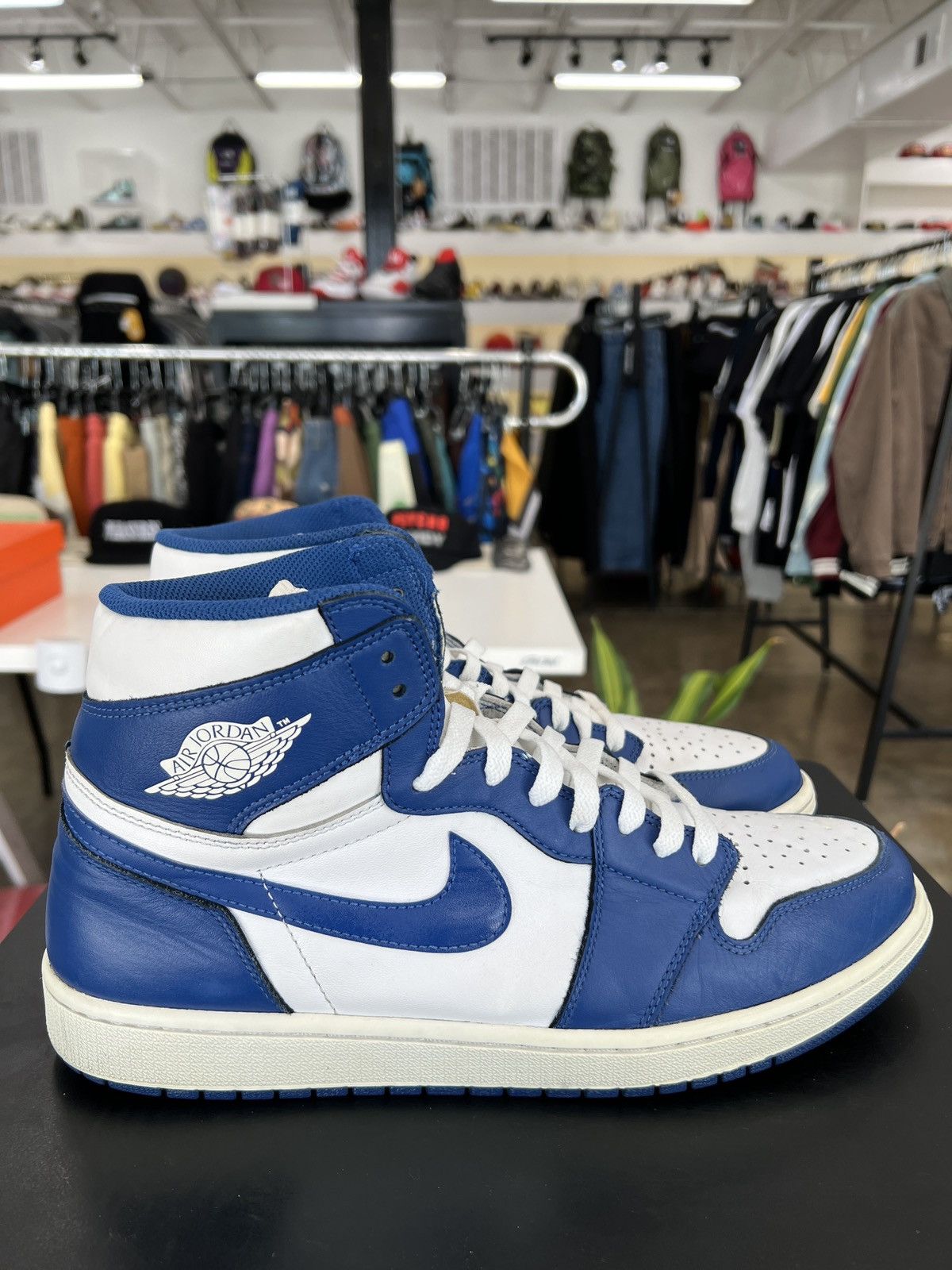 Jordan Brand × Nike Air Jordan 1 Storm Blue Sz. 13 (2016) Size US 13 / EU 46 - 6 Thumbnail